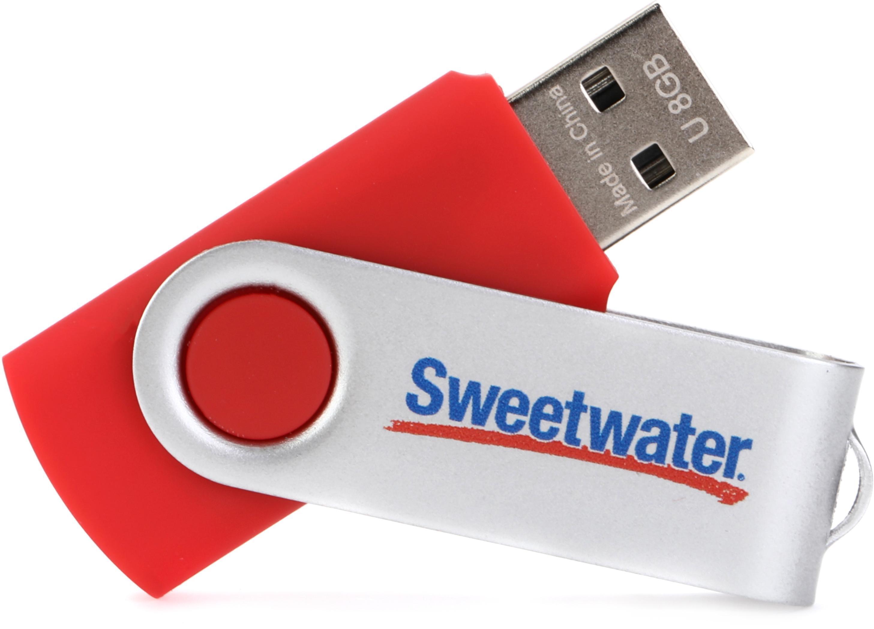 Bundled Item: Sweetwater 8GB USB 2.0 Flash Drive - Red