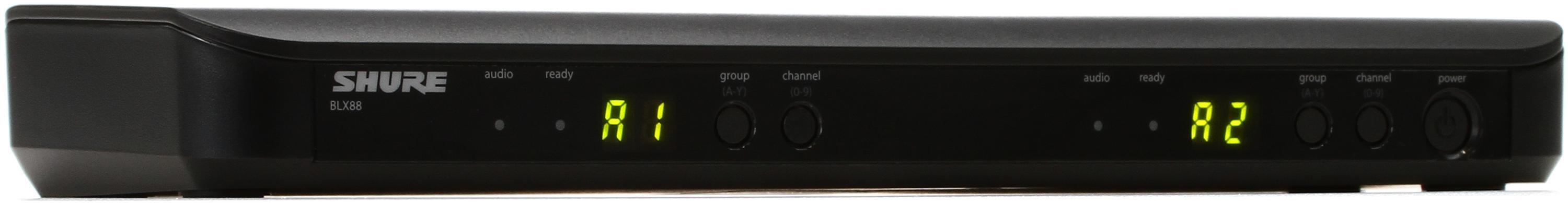 Shure BLX88 Dual Channel Wireless Receiver - J11 Band | Sweetwater