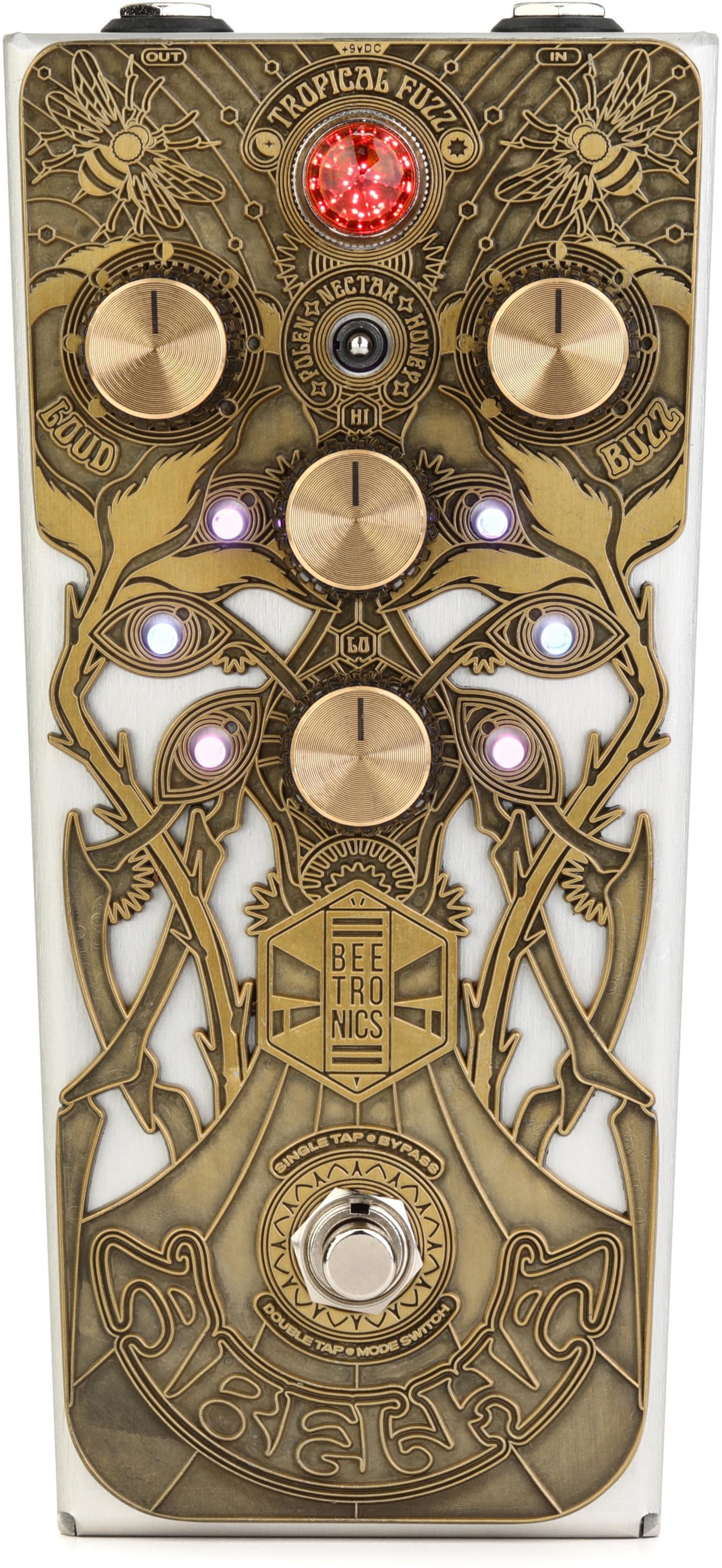 Beetronics FX Abelha Tropical Fuzz Pedal - Black and White