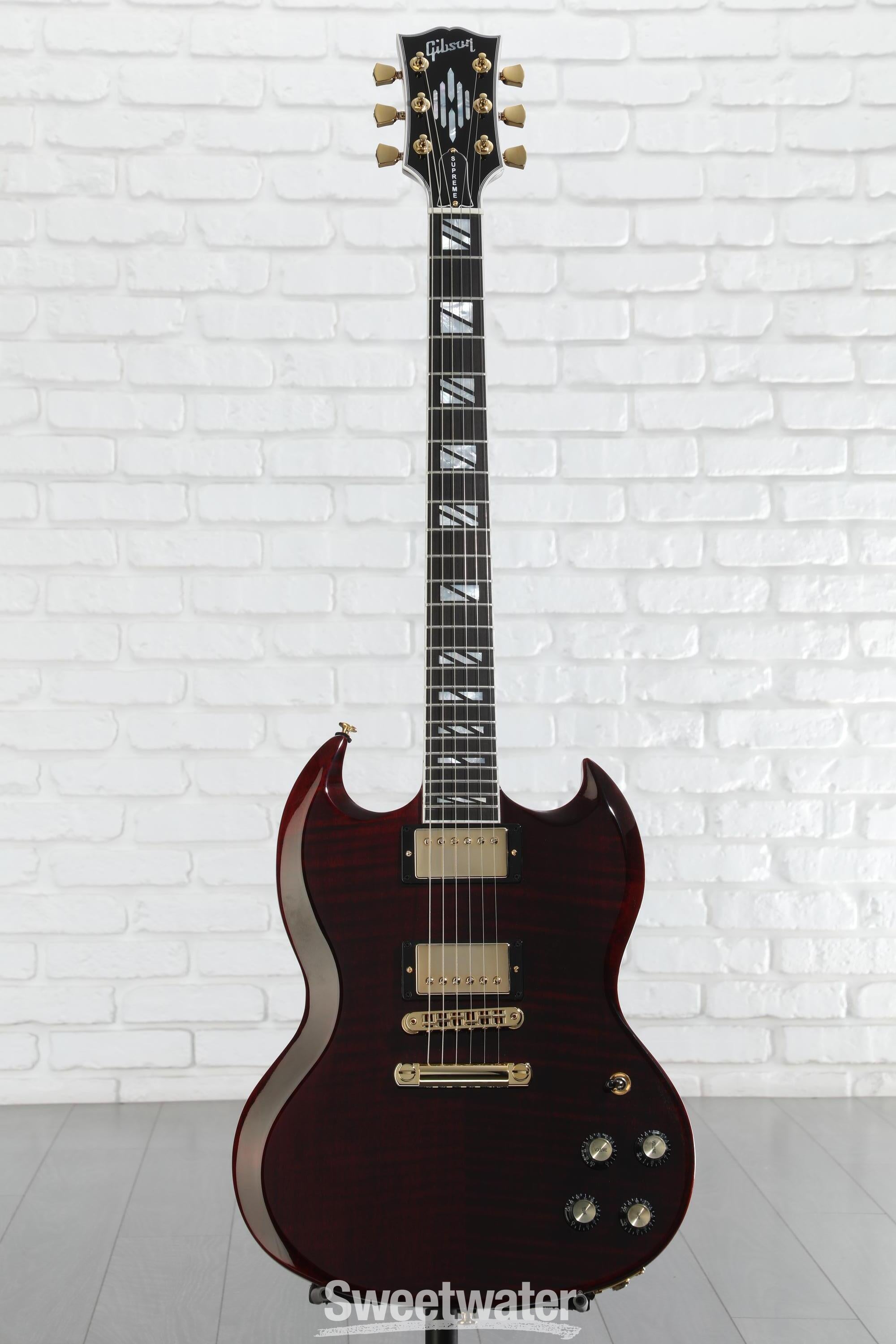 Gibson SG Supreme Electric Guitar - Wine Red | Sweetwater