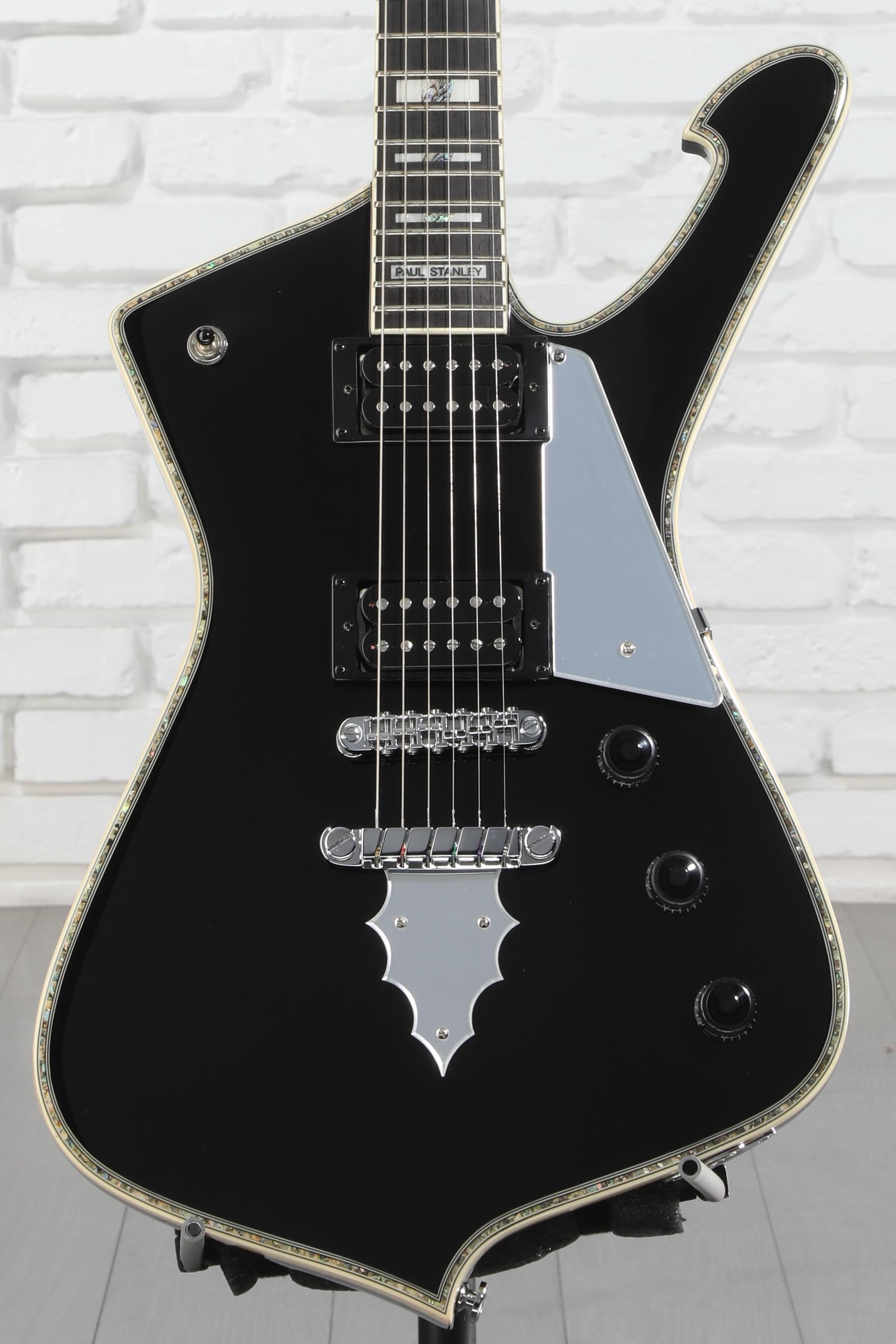 acekearny paul (black×black / clearlens) Ibanez Paul Stanley PS10 Electric Guitar Black w/ Case
