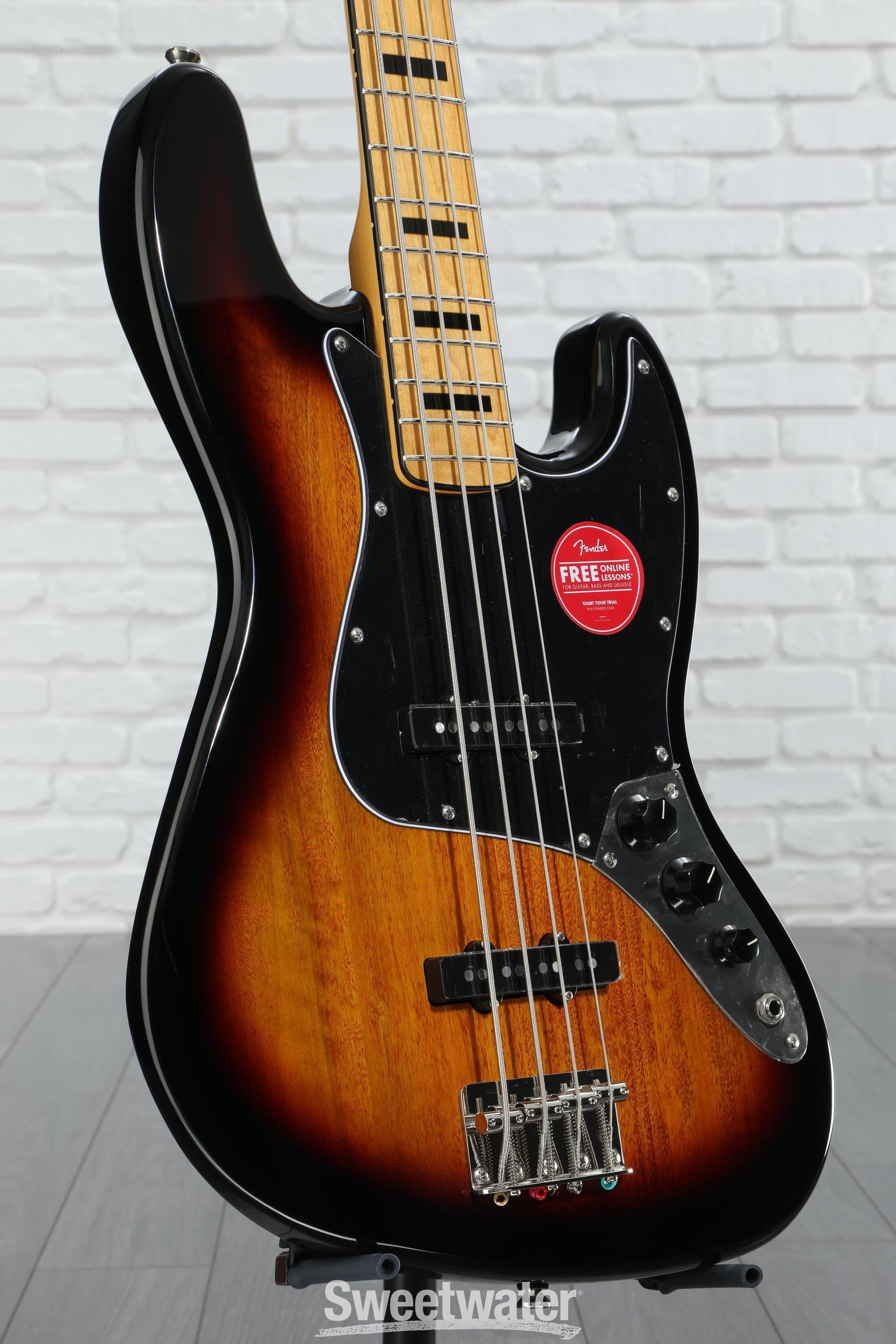 Amazon.com: Squier Classic Vibe 70s Jazz Bass, Natural