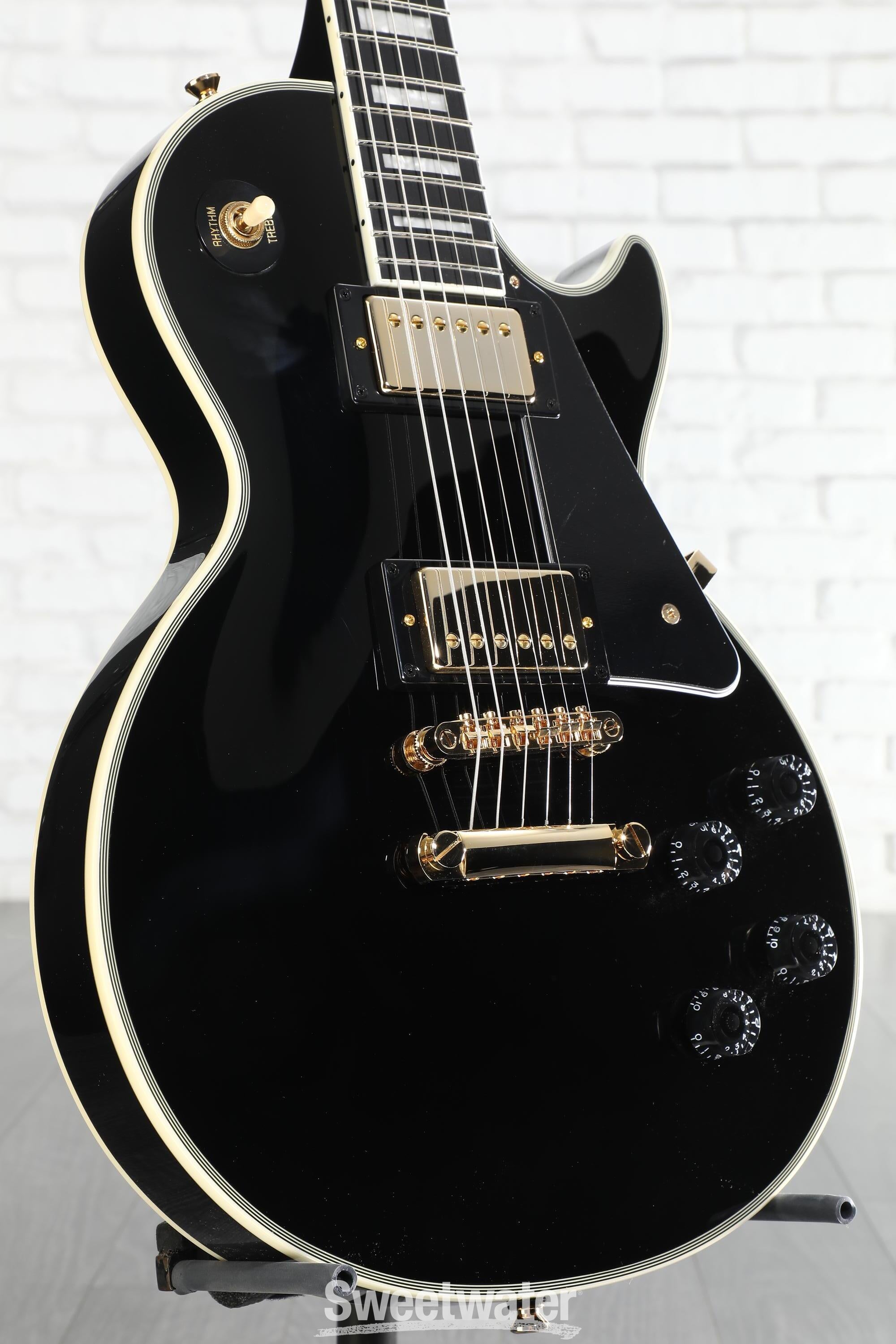 Epiphone Les Paul Custom Electric Guitar - Ebony | Sweetwater