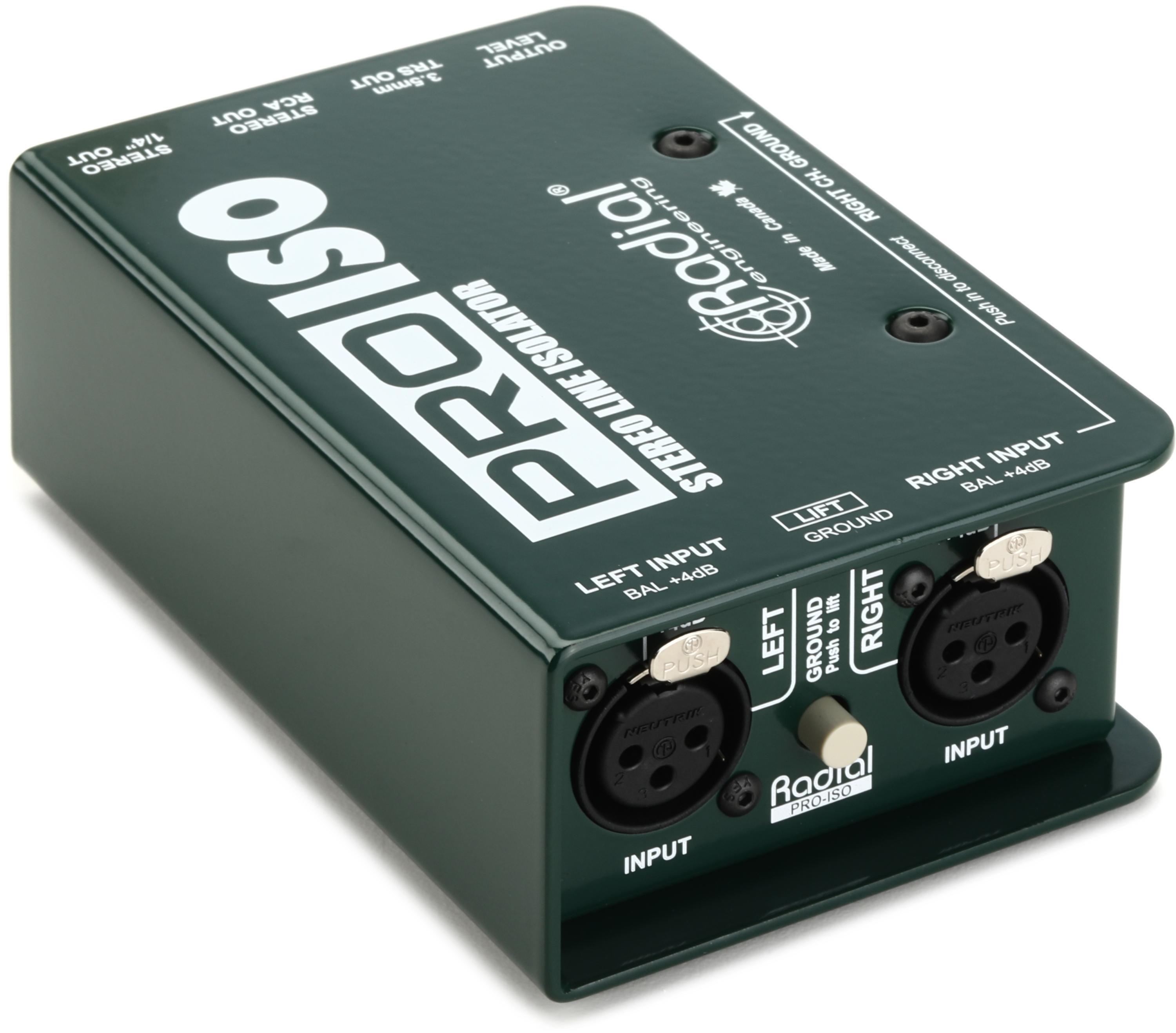 Radial ProIso Stereo XLR Isolator and Converter Sweetwater