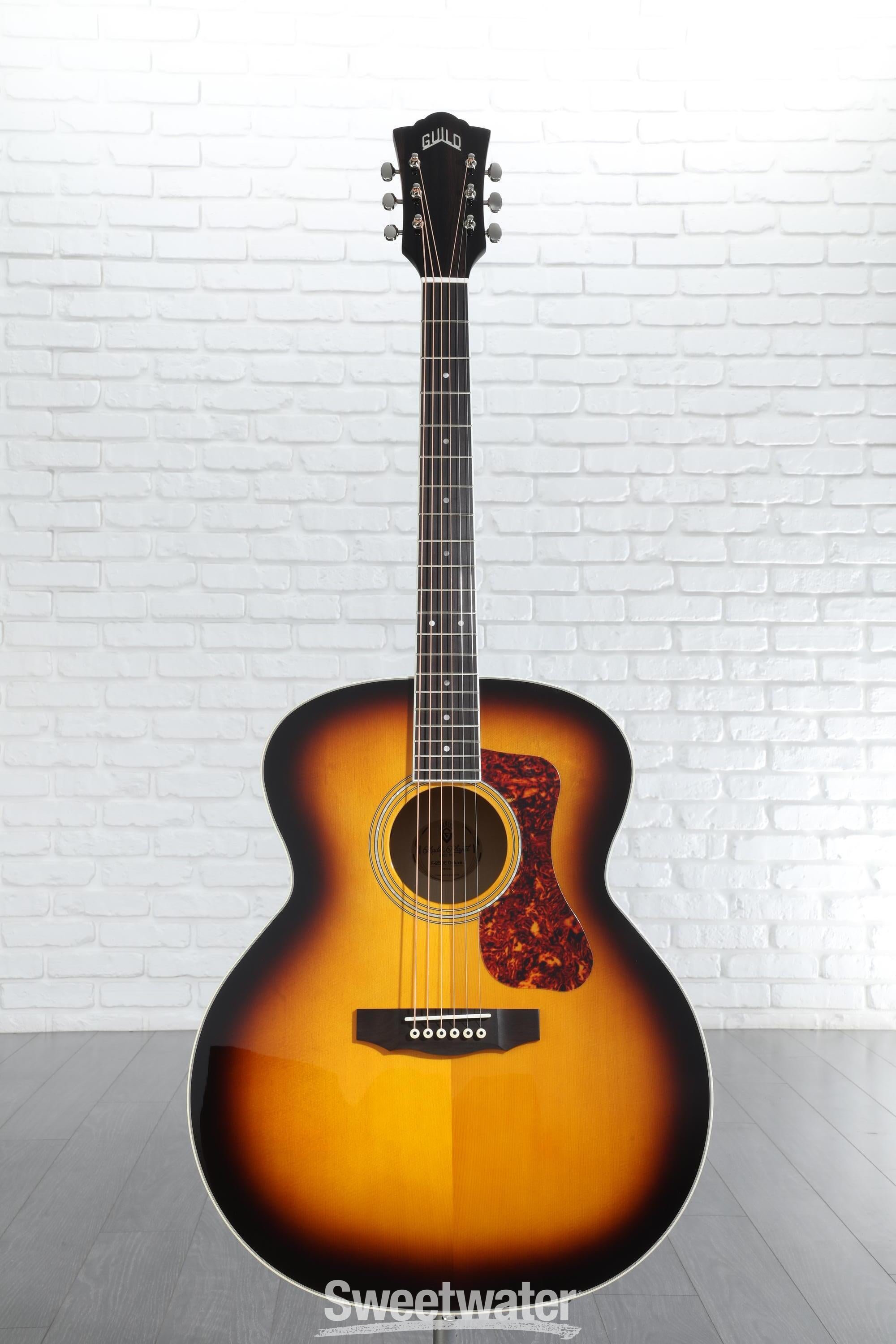 Guild F-250E Deluxe Acoustic-Electric Guitar - Antique Burst