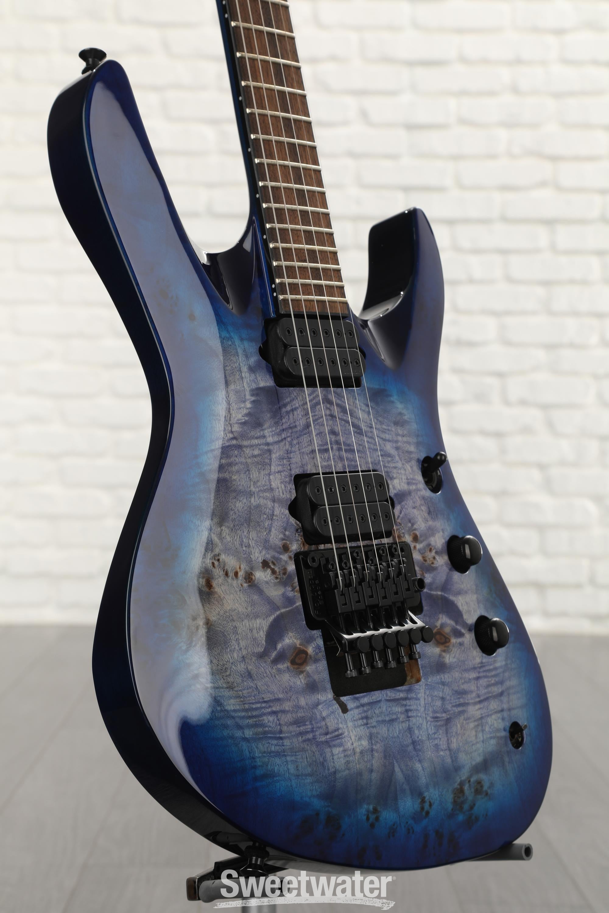 Jackson Pro Series Chris Broderick Signature FR6 Soloist Electric Guitar -  Transparent Blue