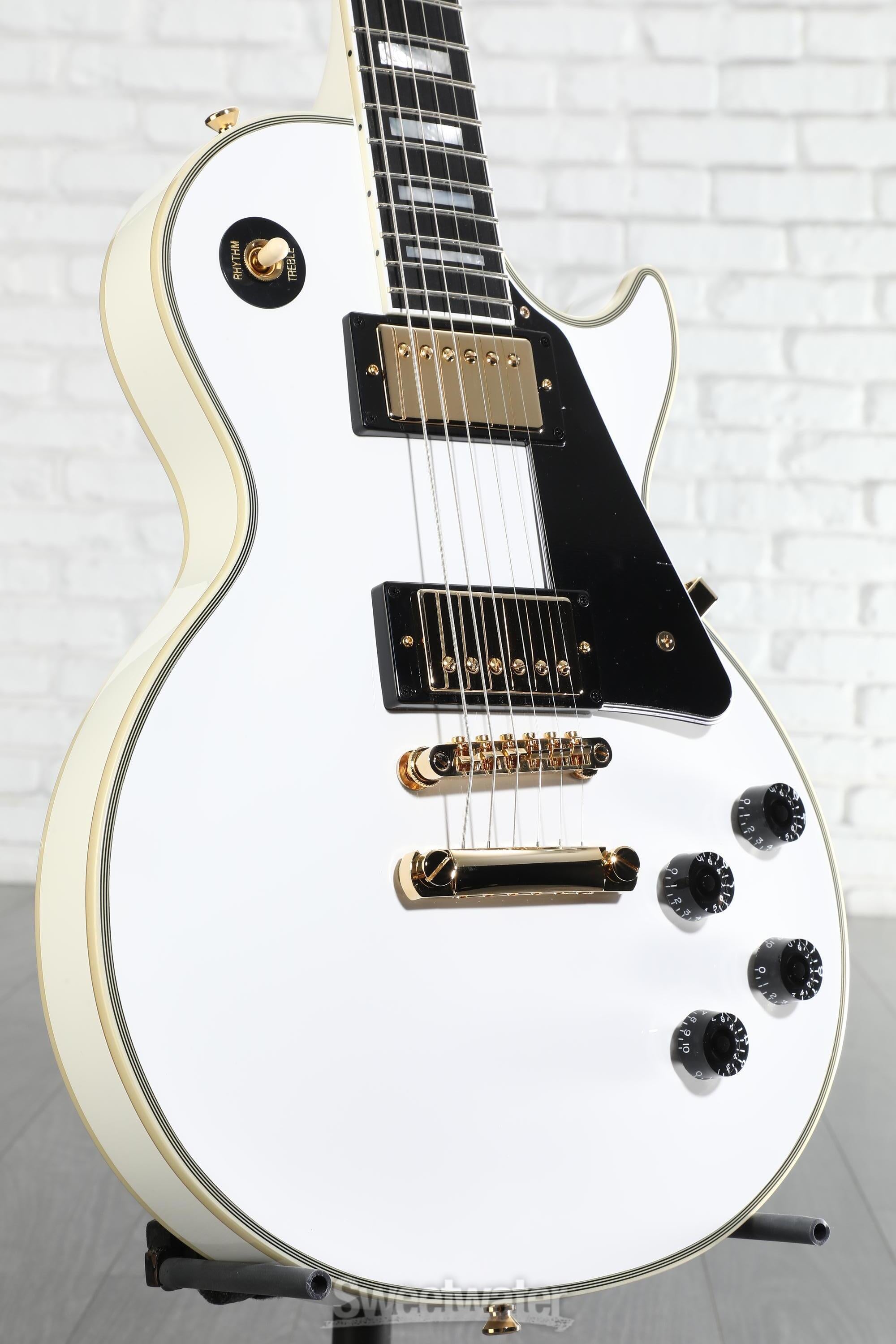 ギター Les Paul Custom Alpine White Epiphone Les Paul Custom Alpine White Guitar 0206 | Danville Music