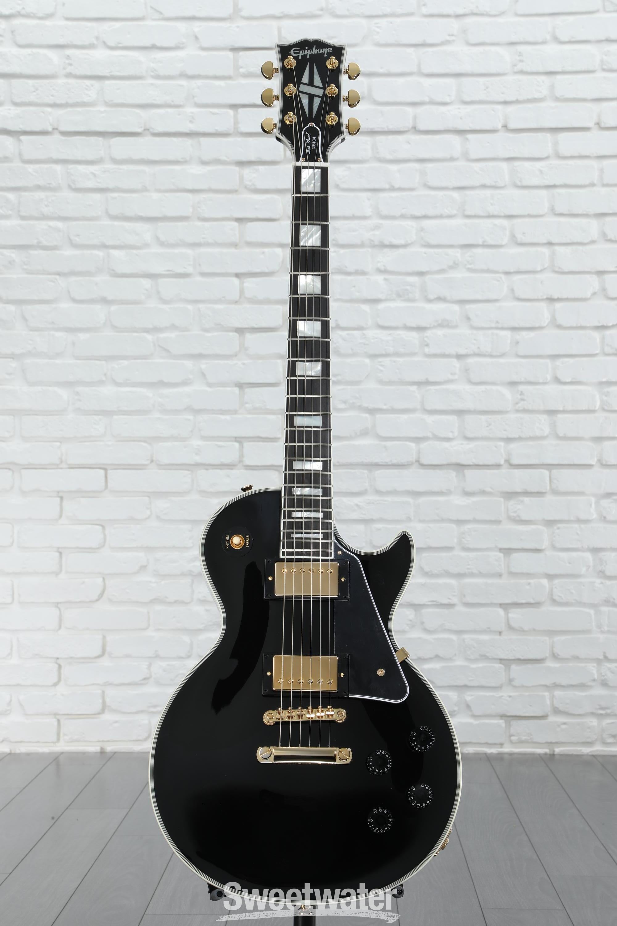 Epiphone Les Paul Custom Electric Guitar - Ebony | Sweetwater