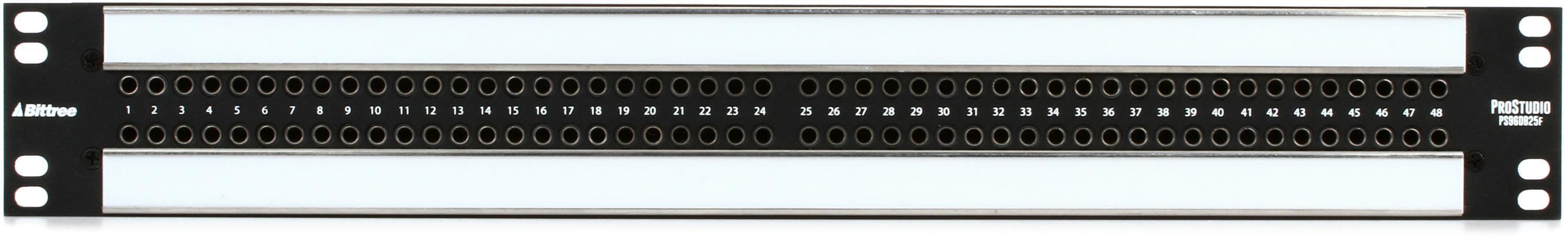 Bittree ProStudio PS96DB25F 96-point TT - DB25 Patchbay | Sweetwater