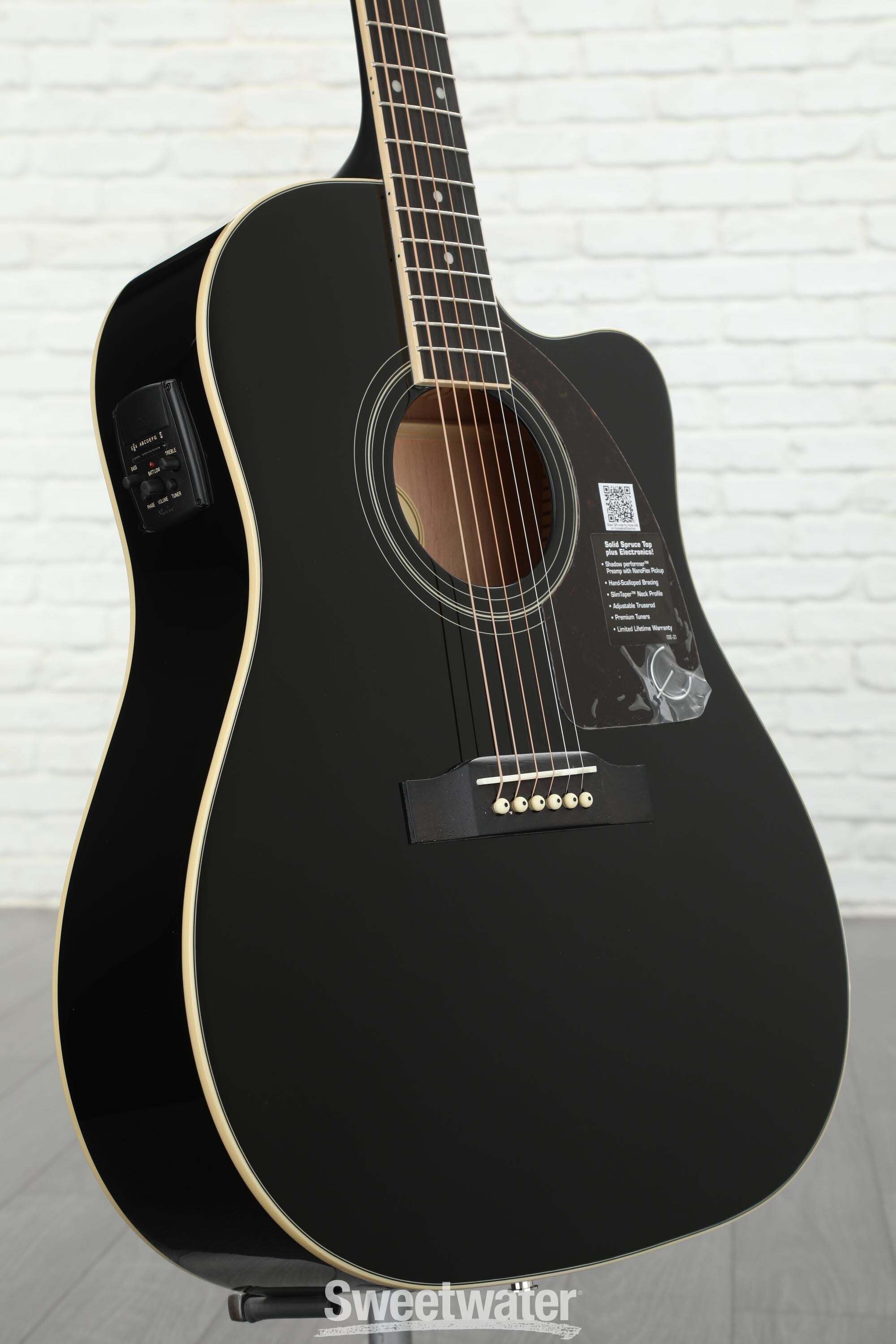 Epiphone J-45 EC Studio Acoustic-electric Guitar - Ebony
