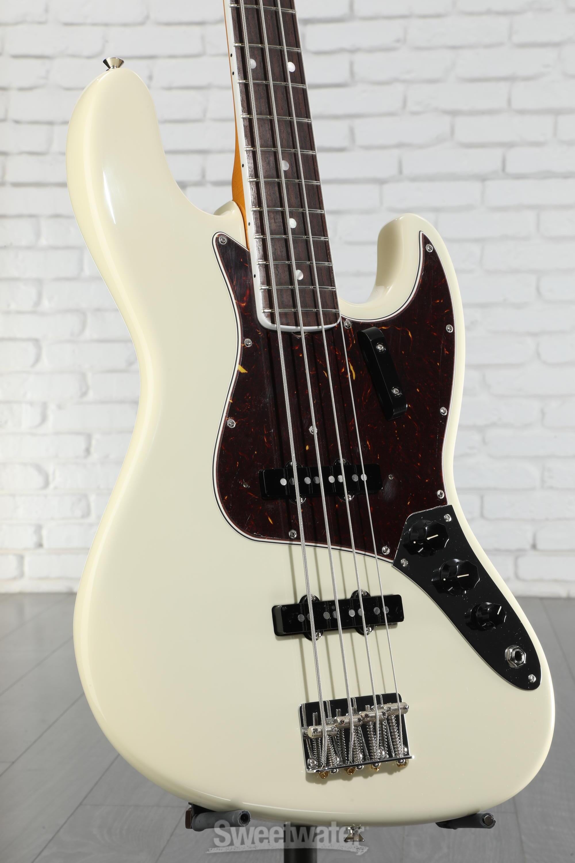 ベース Fender USA American standard jazz bass Fender American Standard Jazz Bass - Olympic White with