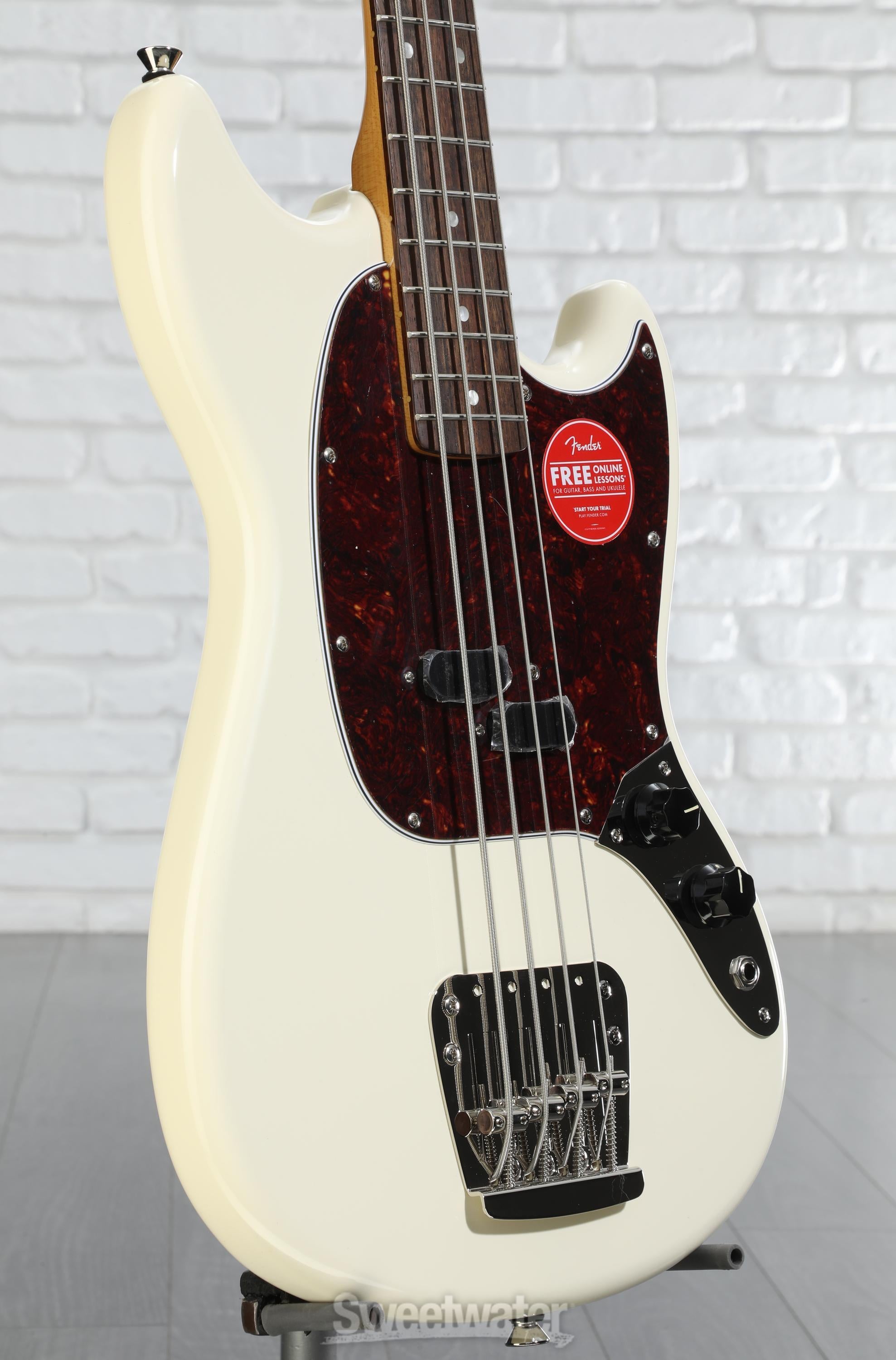 Squier Classic Vibe '60s Mustang Bass - Olympic White Squier Classic Vibe '60s Mustang Bass - Olympic White