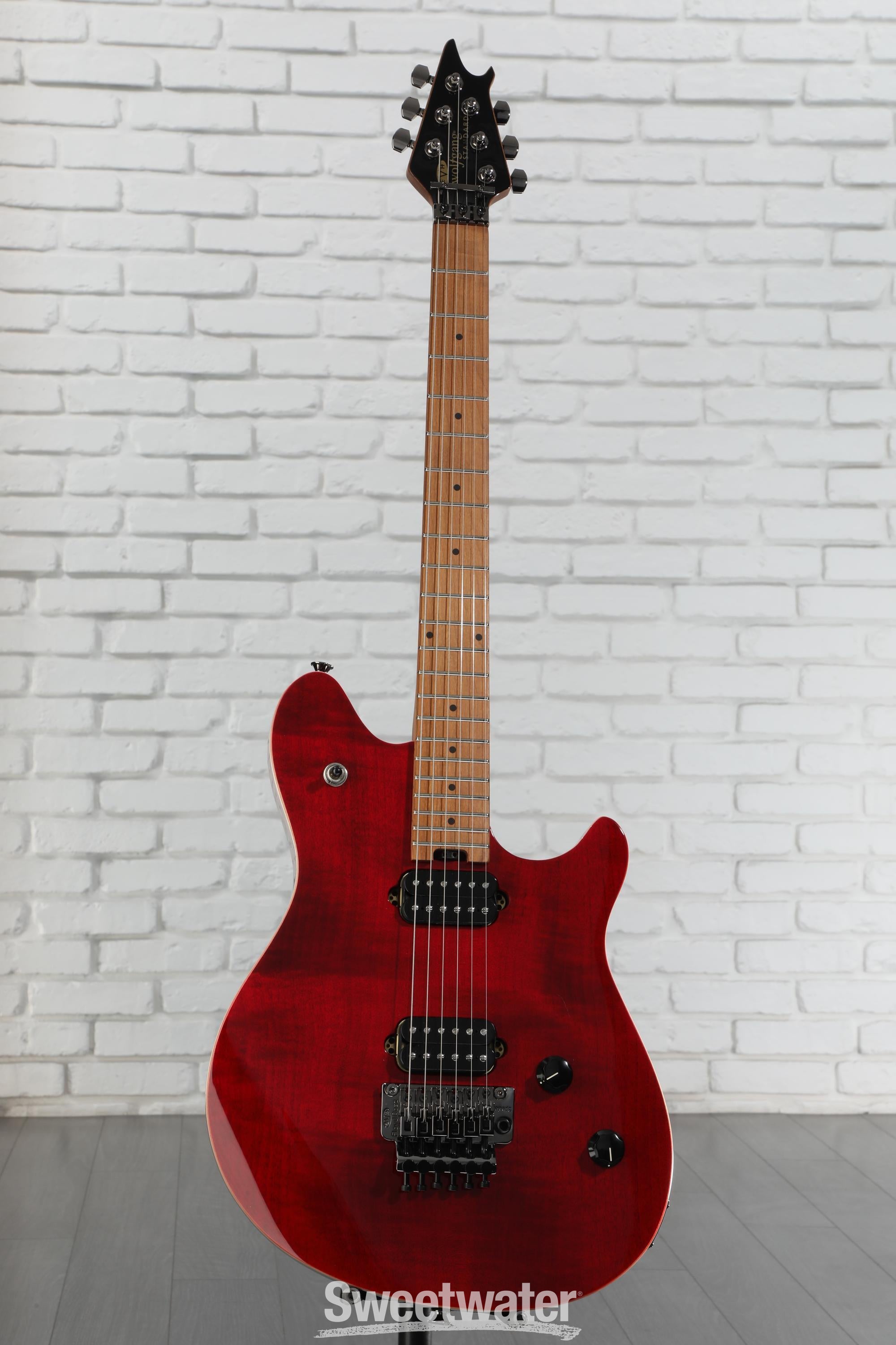 EVH Wolfgang WG Standard QM Electric Guitar - Wine Red