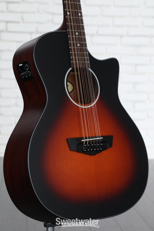 D'Angelico Premier Fulton LS 12-string Acoustic-electric Guitar - Satin Vintage Sunburst