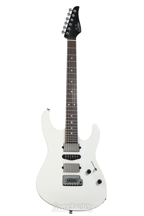 Suhr Custom Modern Carved Top Electric Guitar - White | Sweetwater