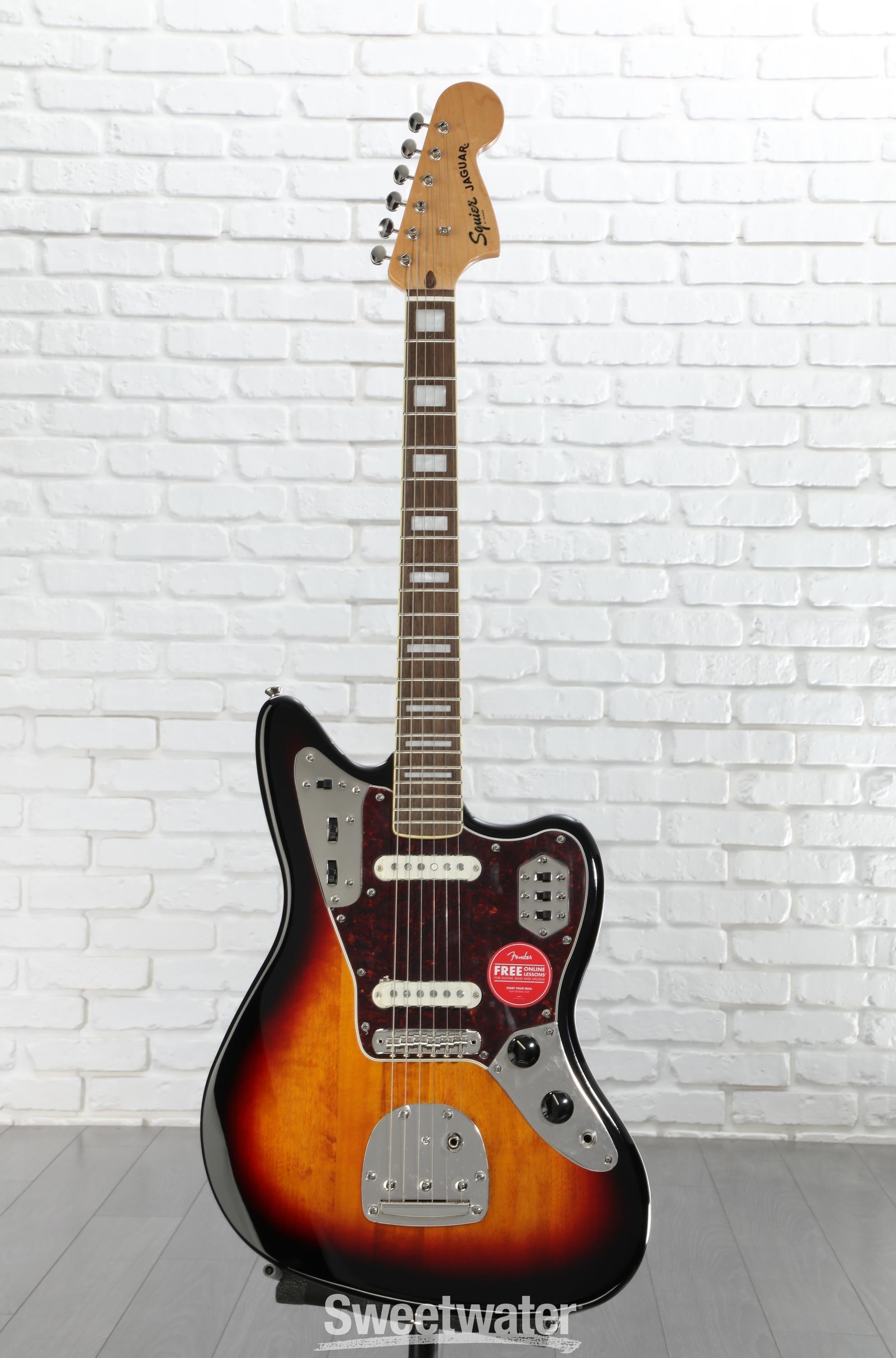 Squier Classic Vibe '70s Jaguar - 3-Tone Sunburst Reviews | Sweetwater
