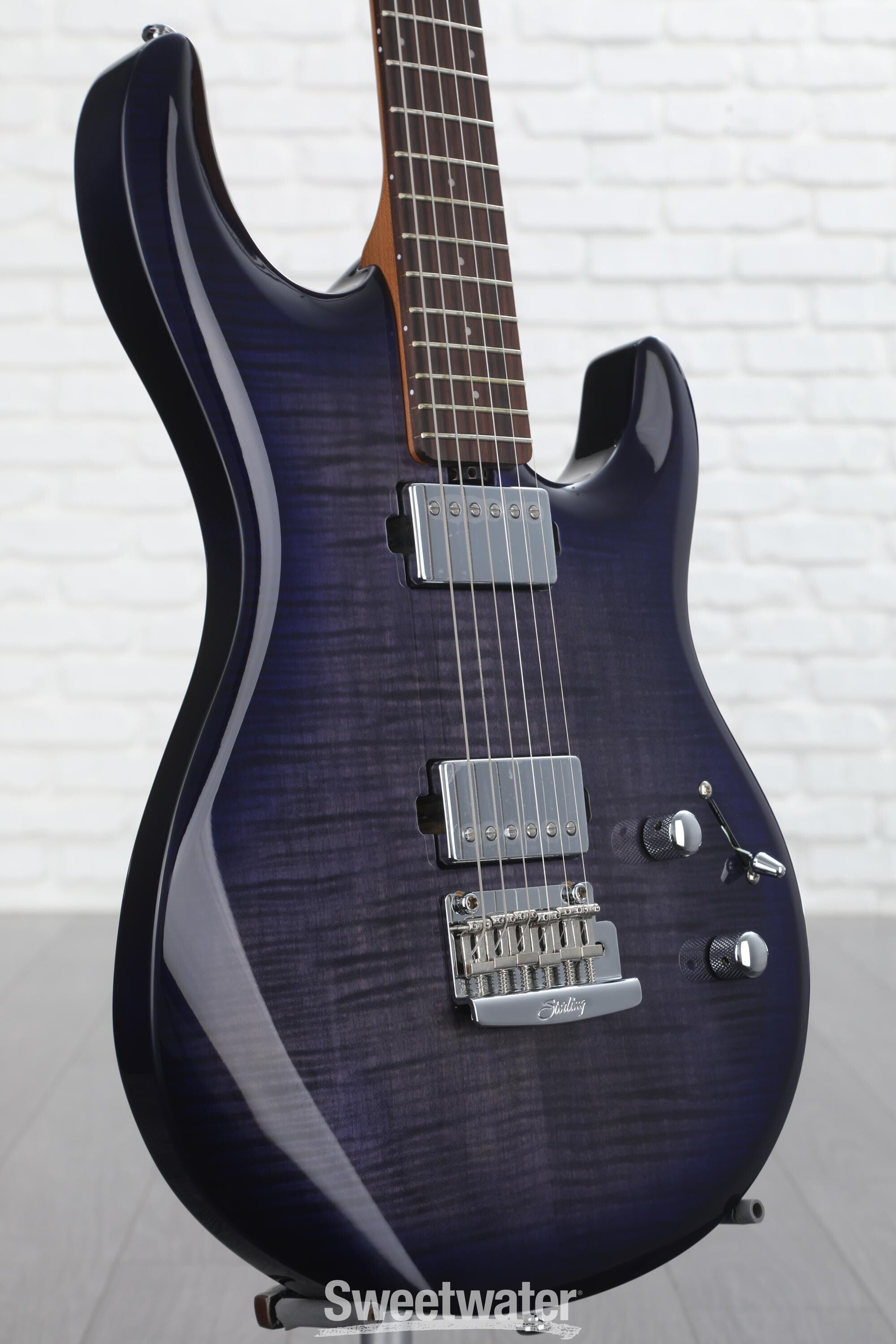 Sterling By Music Man Steve Lukather LK100 Electric Guitar - Blueberry  Burst with Bag | Sweetwater