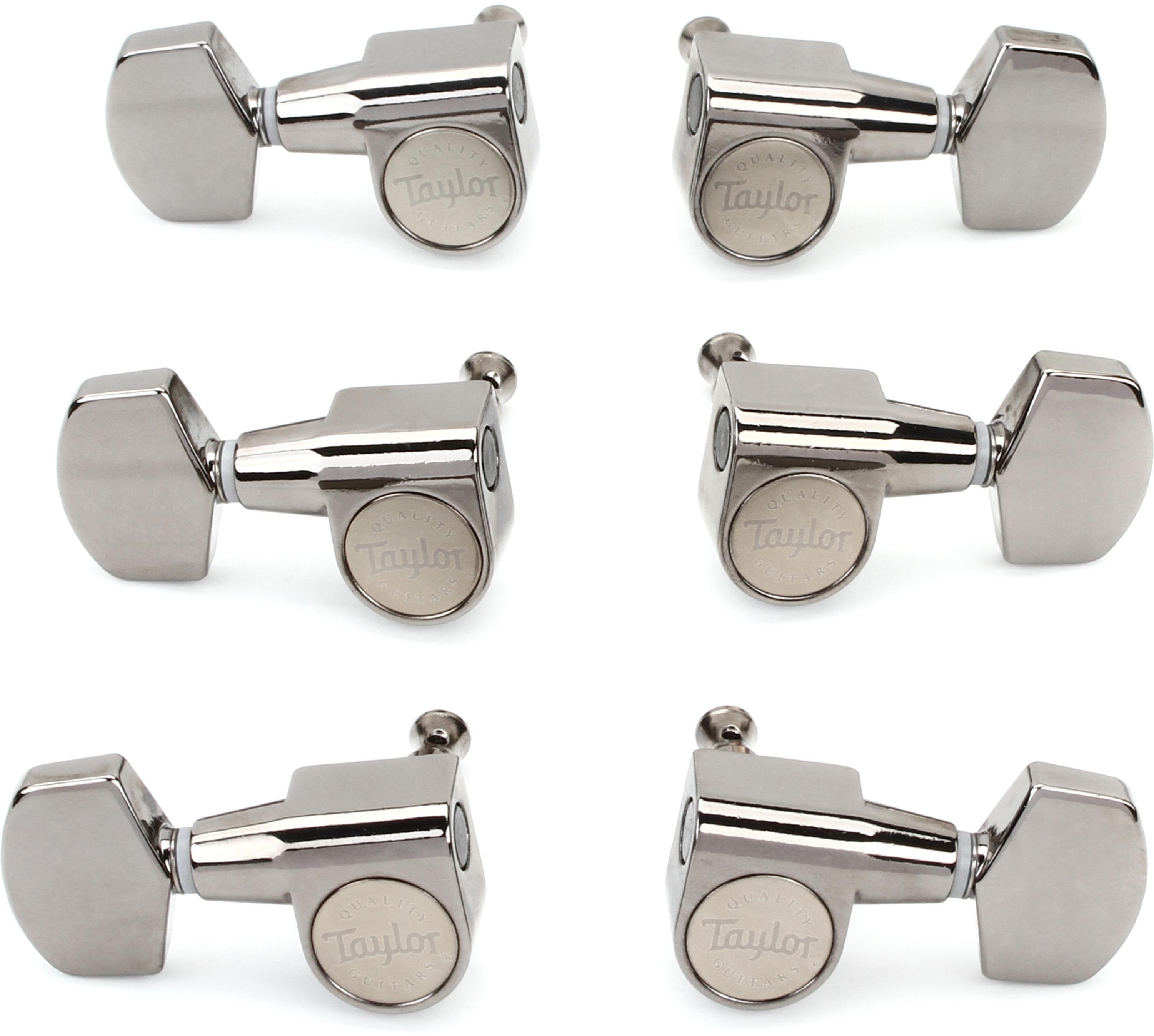 Taylor 6-string Guitar Tuners 1:18 Ratio - Smoked Nickel | Sweetwater