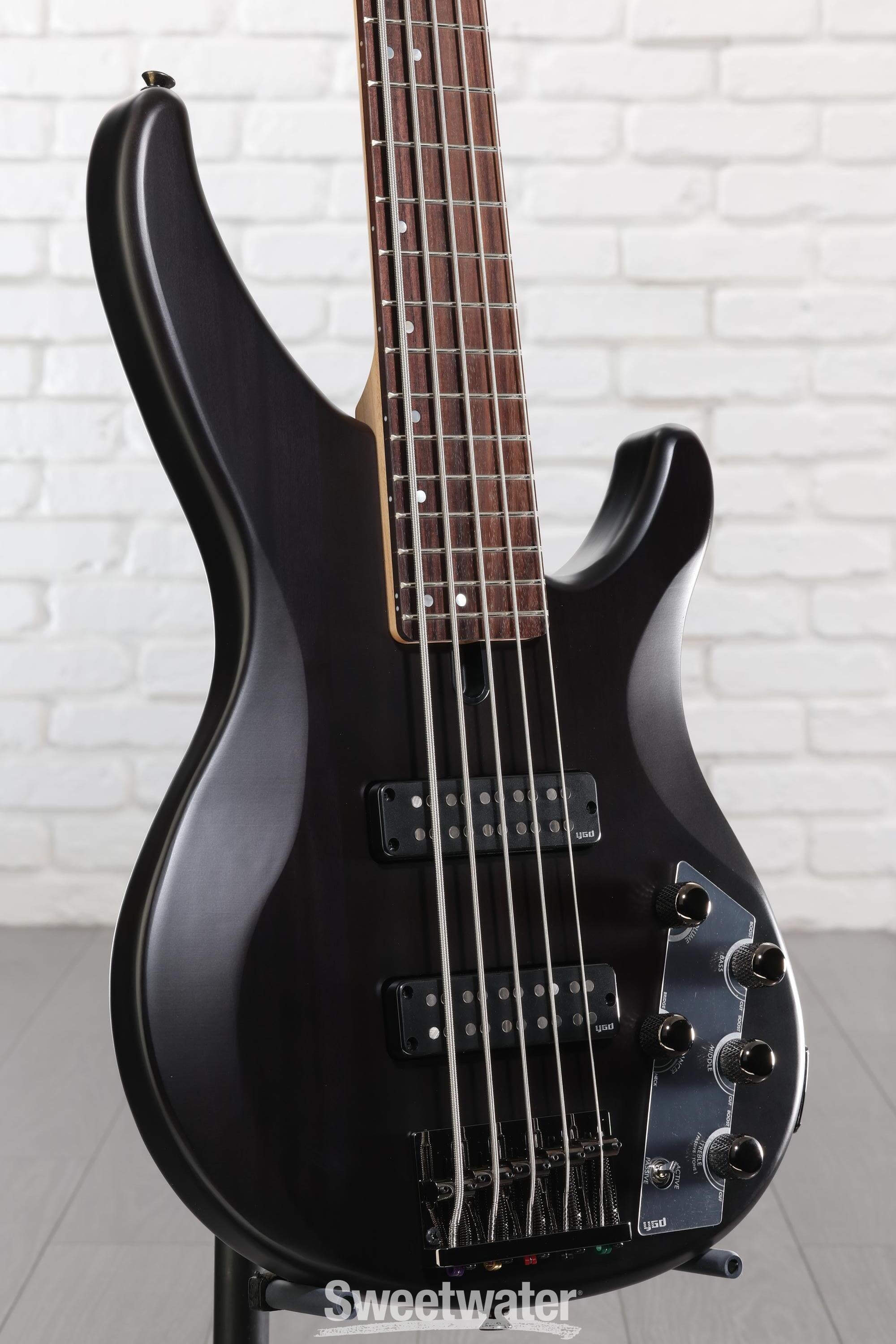 Yamaha TRBX505 5-string Bass Guitar - Translucent Black | Sweetwater