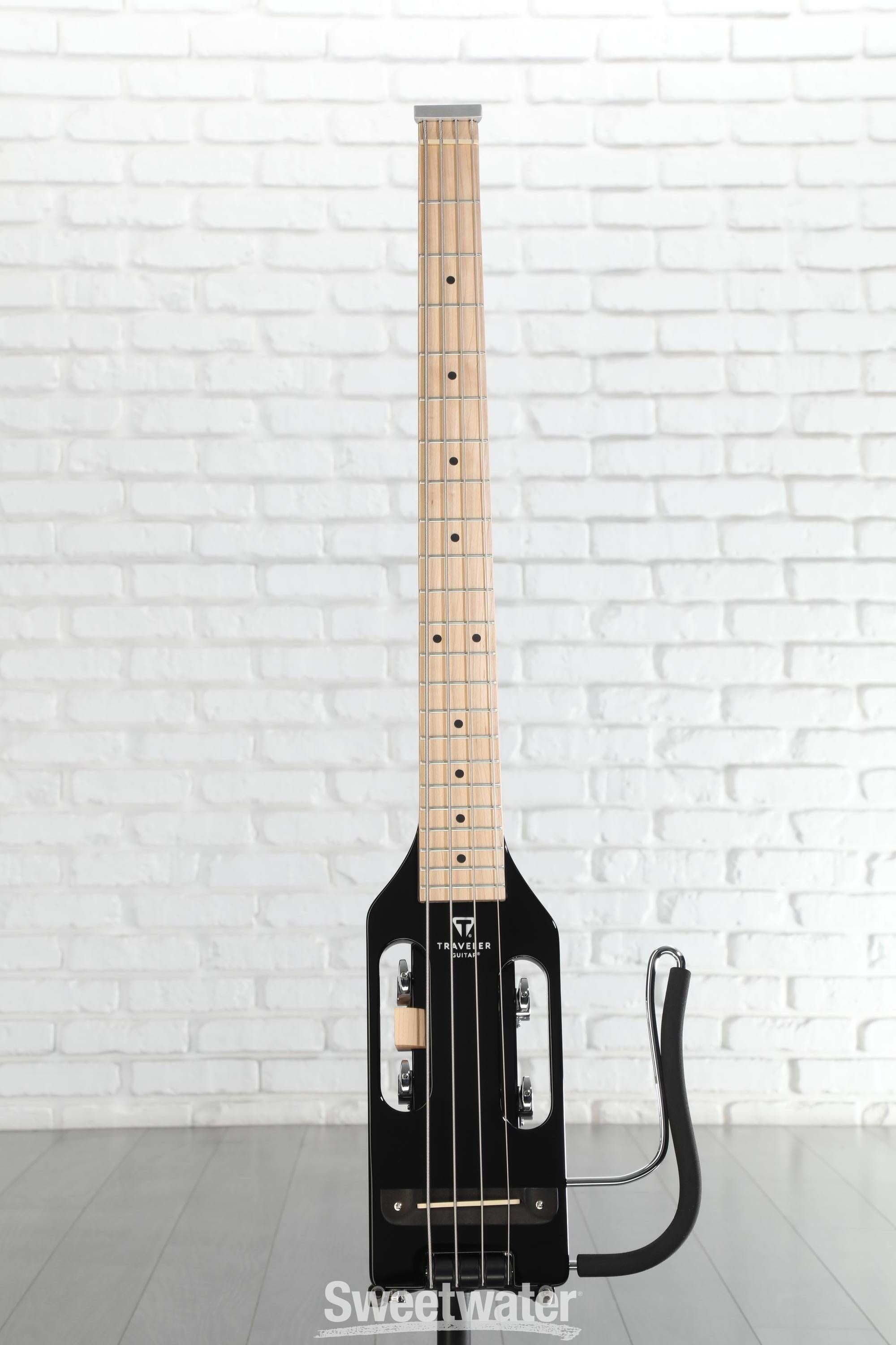 Traveler Guitar Ultra-Light Bass Guitar - Gloss Black | Sweetwater