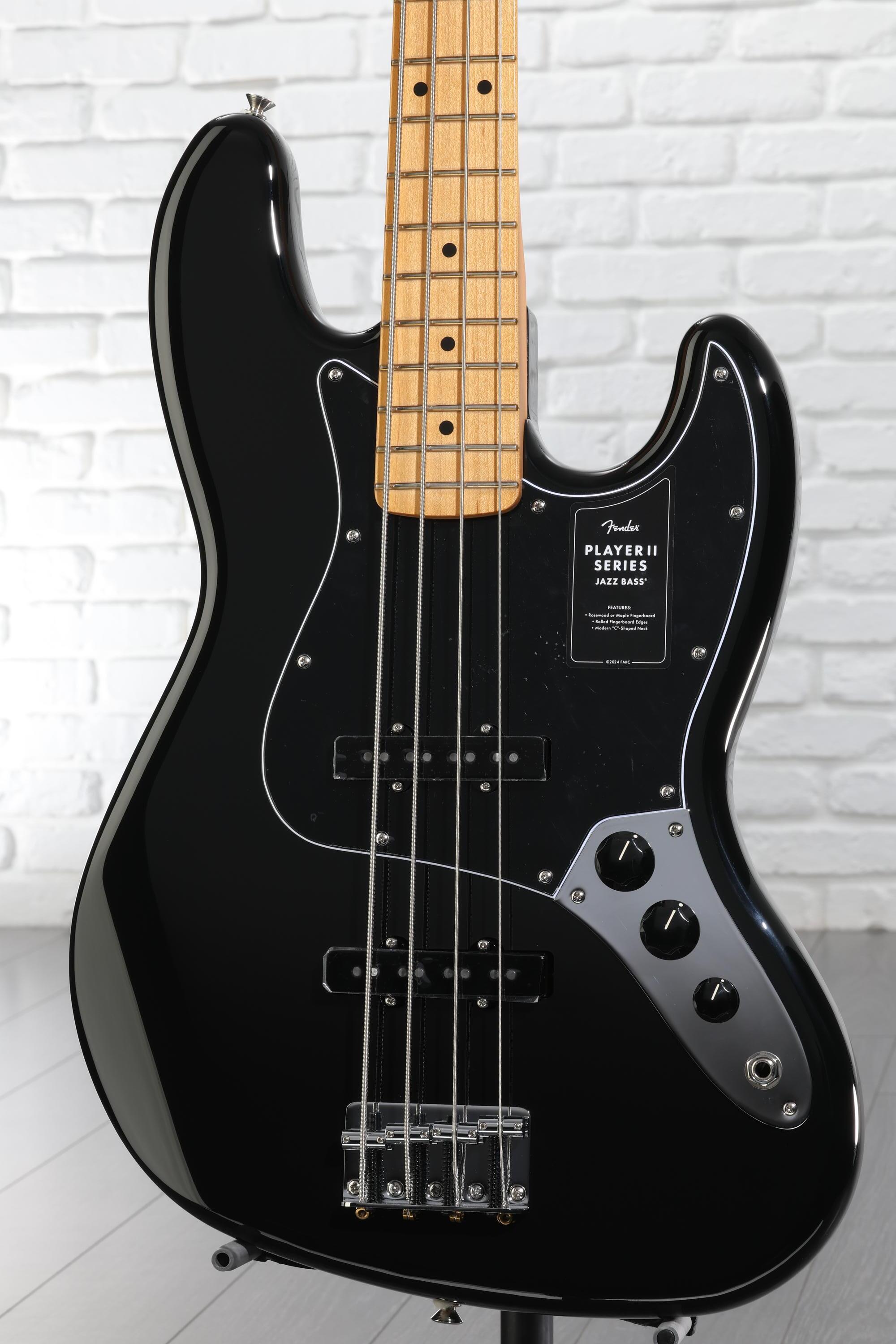 Fender Player II Jazz Bass - Black with Maple Fingerboard | Sweetwater