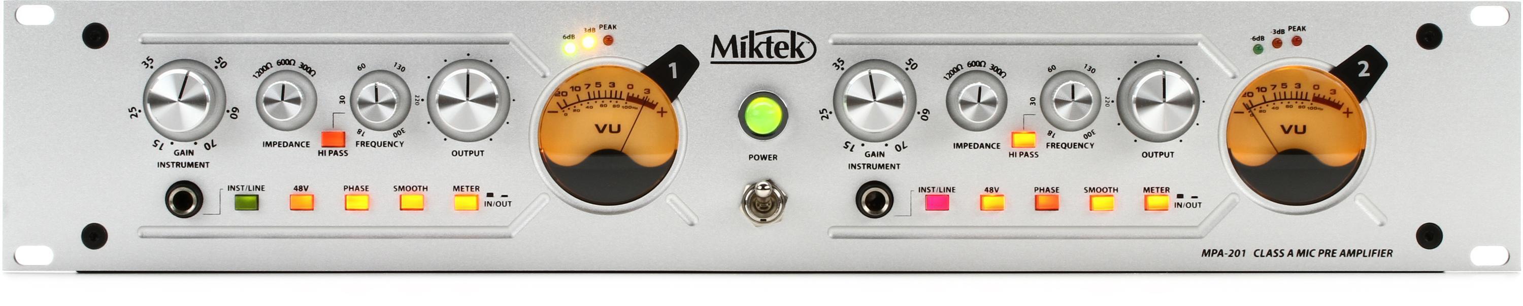 Photo of Miktek MPA-201 2-channel Microphone Preamp