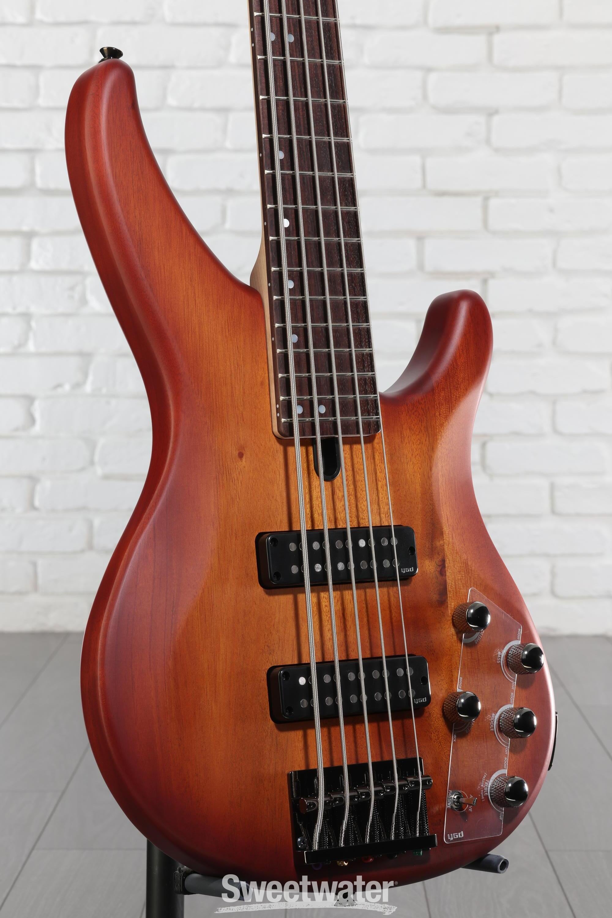 Yamaha TRBX505 5-string Bass Guitar - Brick Burst | Sweetwater