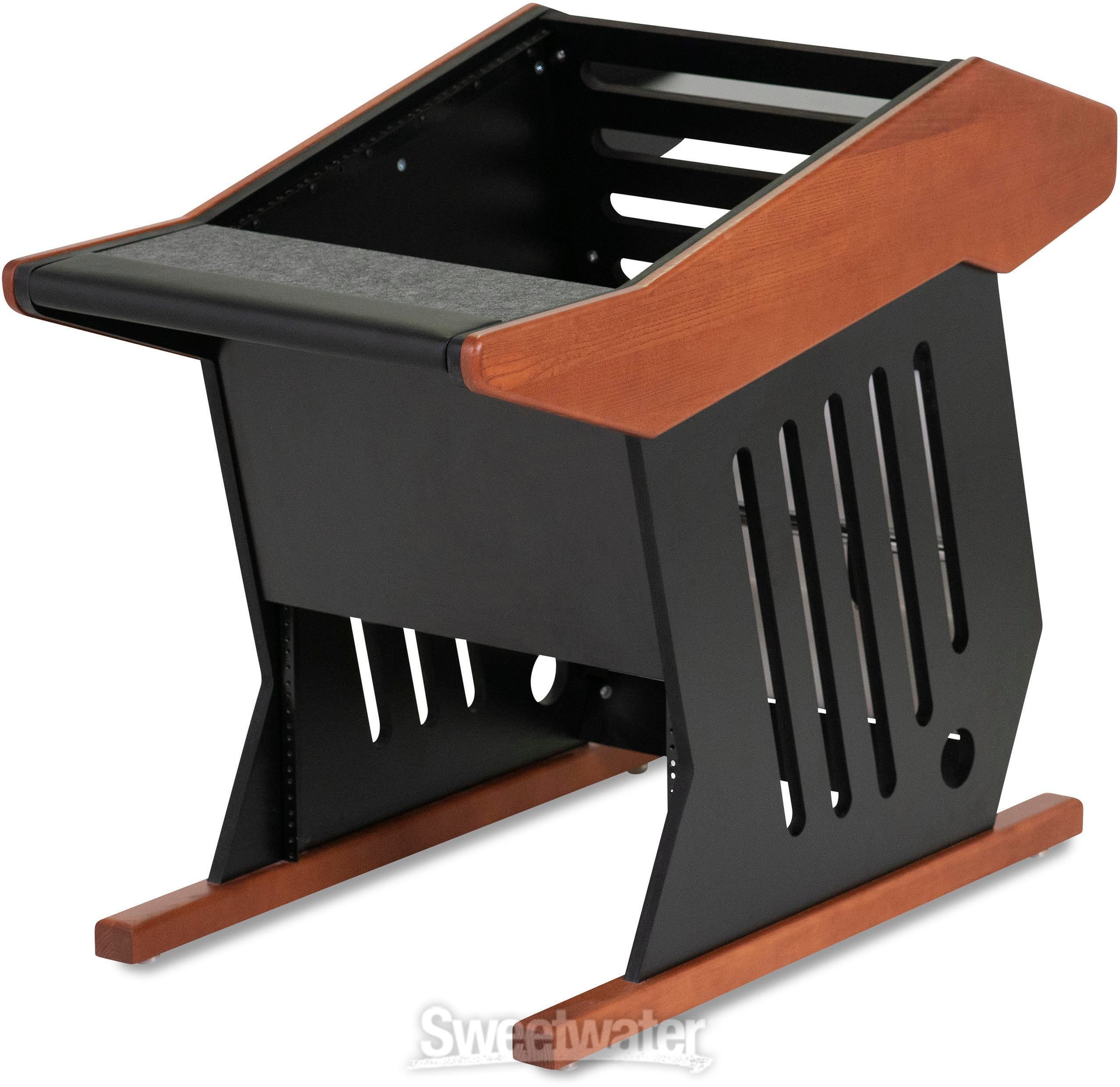 VERNE ベルン VST MAESTRO SYSTEM TABLE Ver.1 Zaor Maestro Solo 12+6 Studio Desk - Black Cherry | Sweetwater