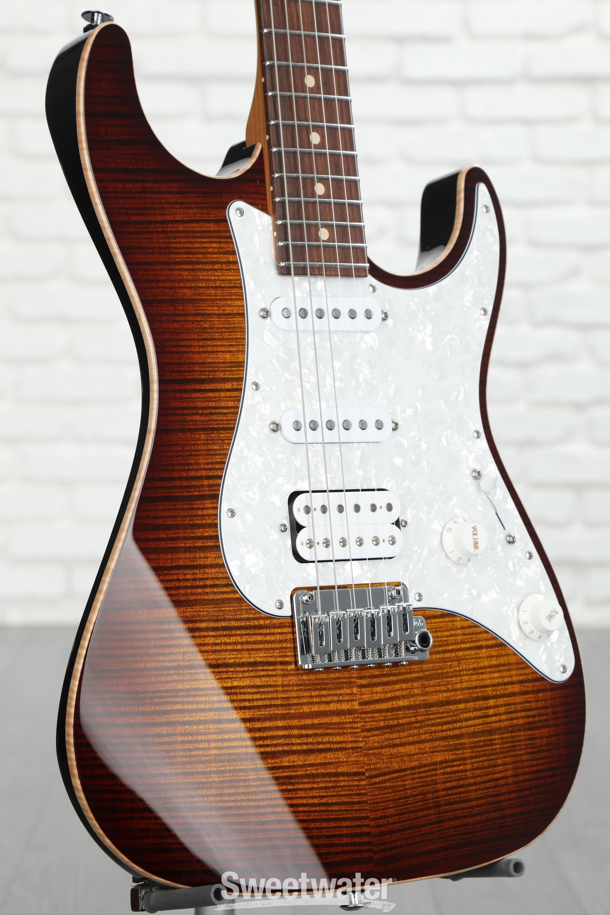 ギター Suhr Standard Bengal Burst Suhr Standard Plus Electric Guitar - Bengal Burst with Pau