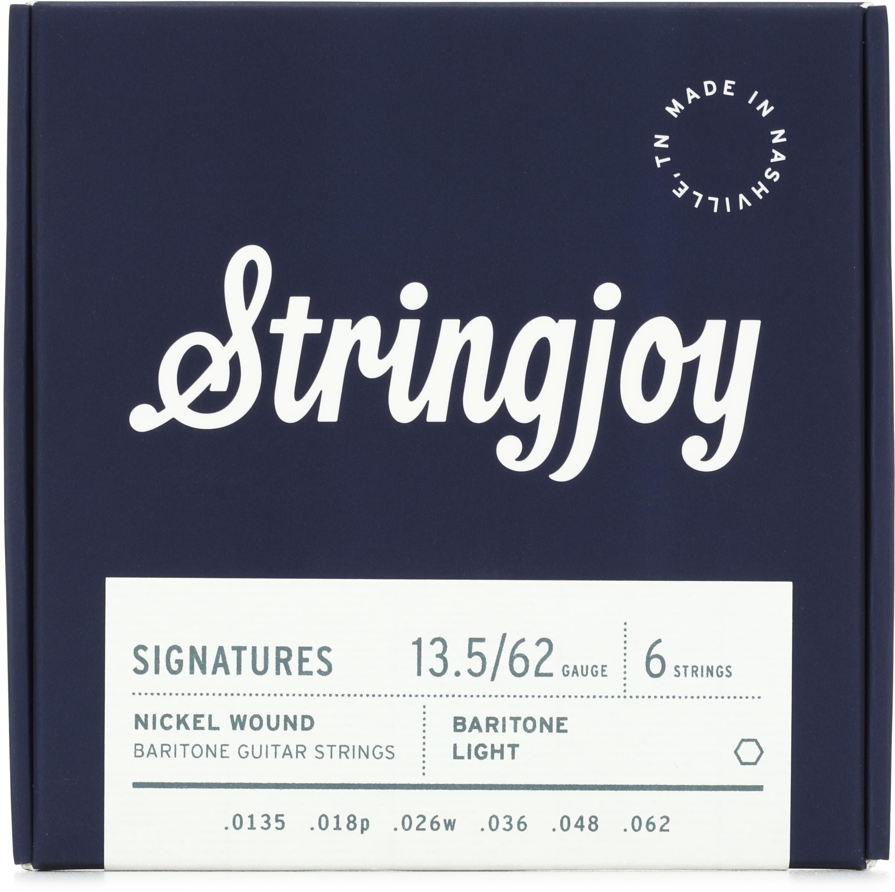 Stringjoy Signatures Nickelwound Balanced Electric Baritone Guitar