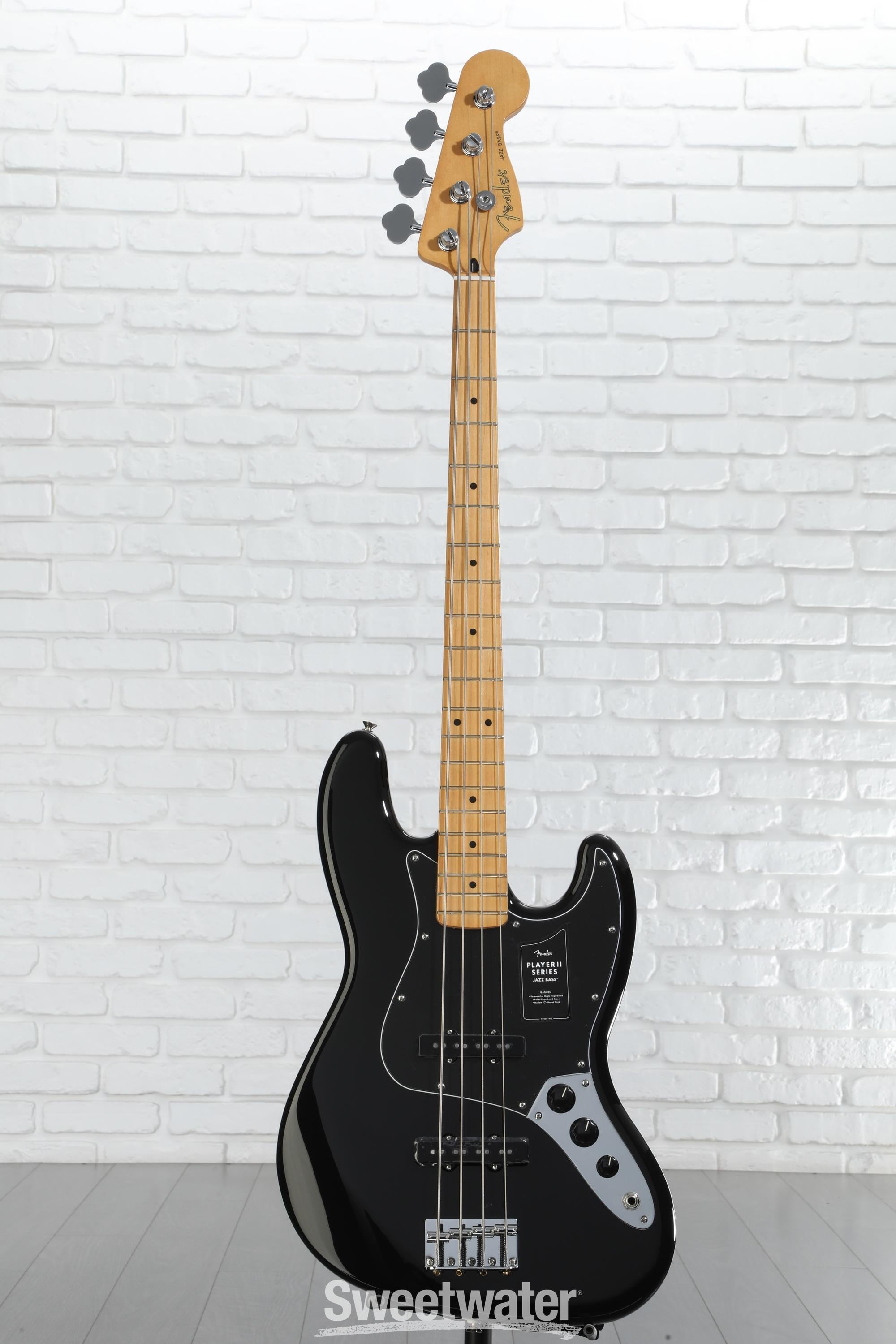 Fender Player II Jazz Bass - Black with Maple Fingerboard
