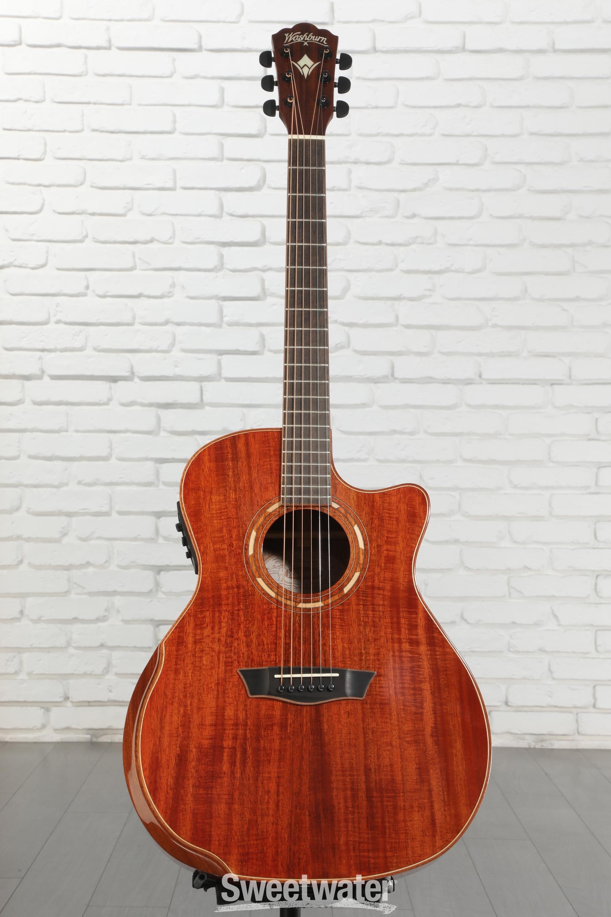 Washburn Comfort G55CE Koa Acoustic-electric Guitar - Natural with