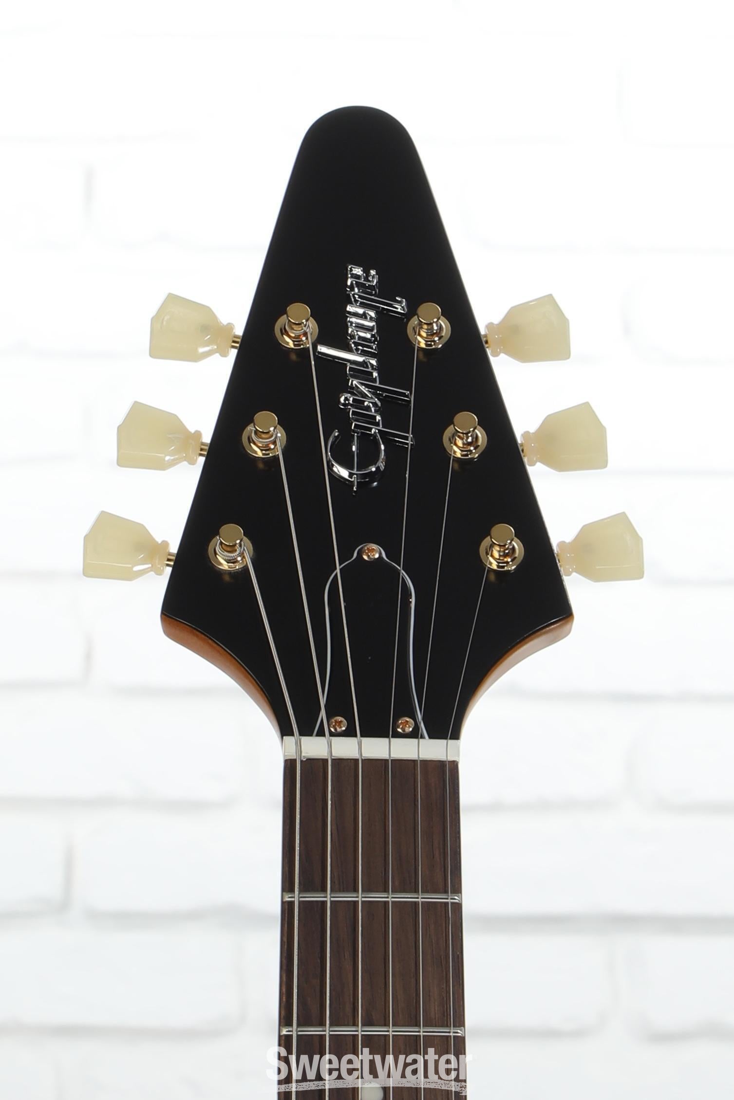 ギター Epiphone 1958 Korina Flying V Epiphone Exclusive 1958 Korina Flying V Electric Guitar