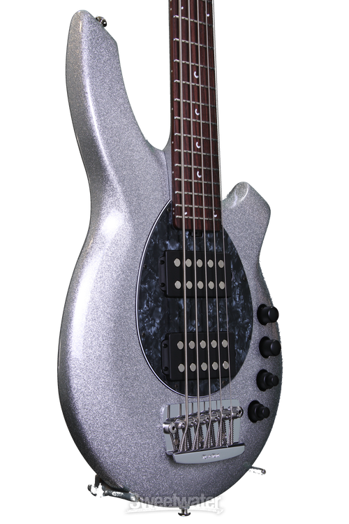 Ernie Ball Music Man Bongo 5 HH - Silver Sparkle | Sweetwater