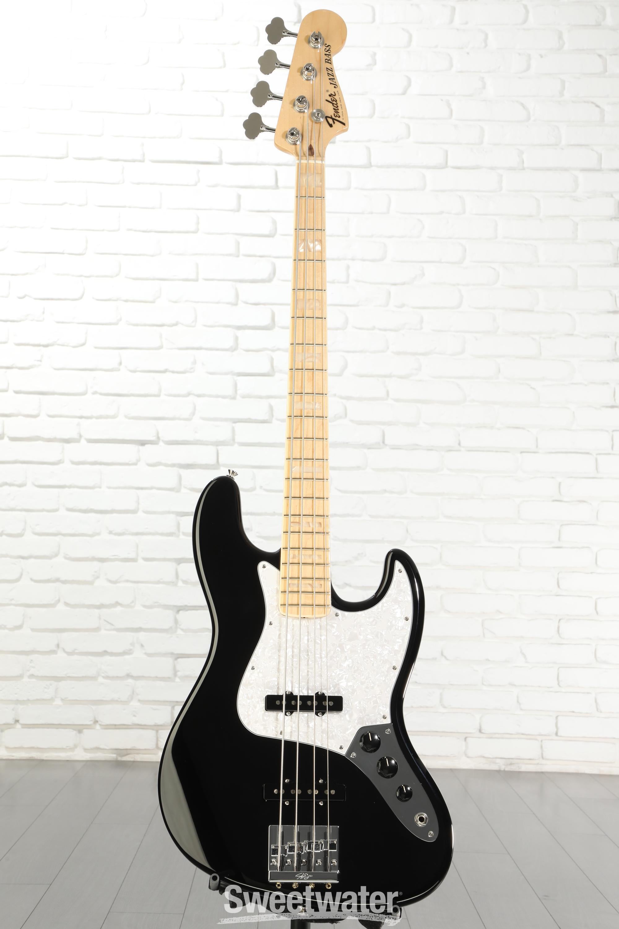 Fender USA Geddy Lee Jazz Bass - Black | Sweetwater
