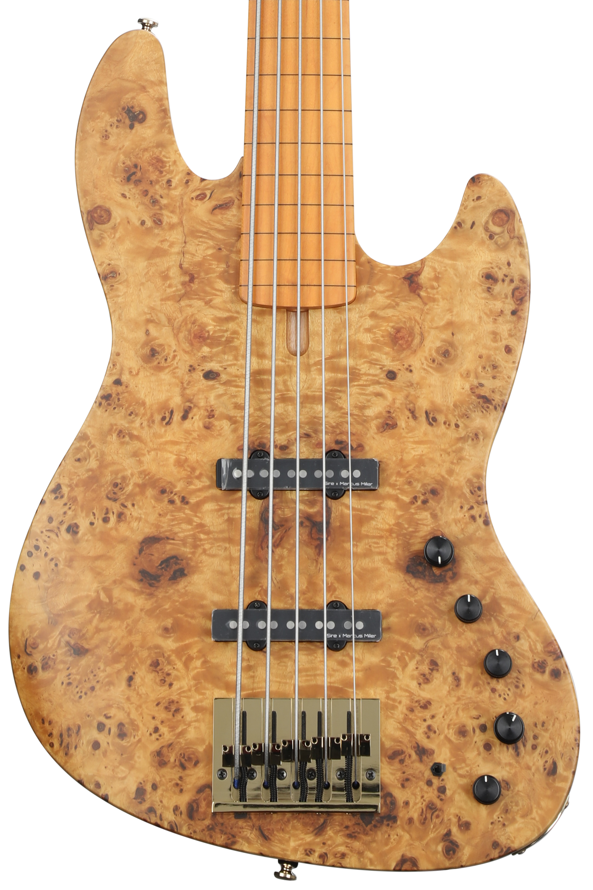 Sire Marcus Miller V10 Fretless 5-string Bass Guitar - Natural