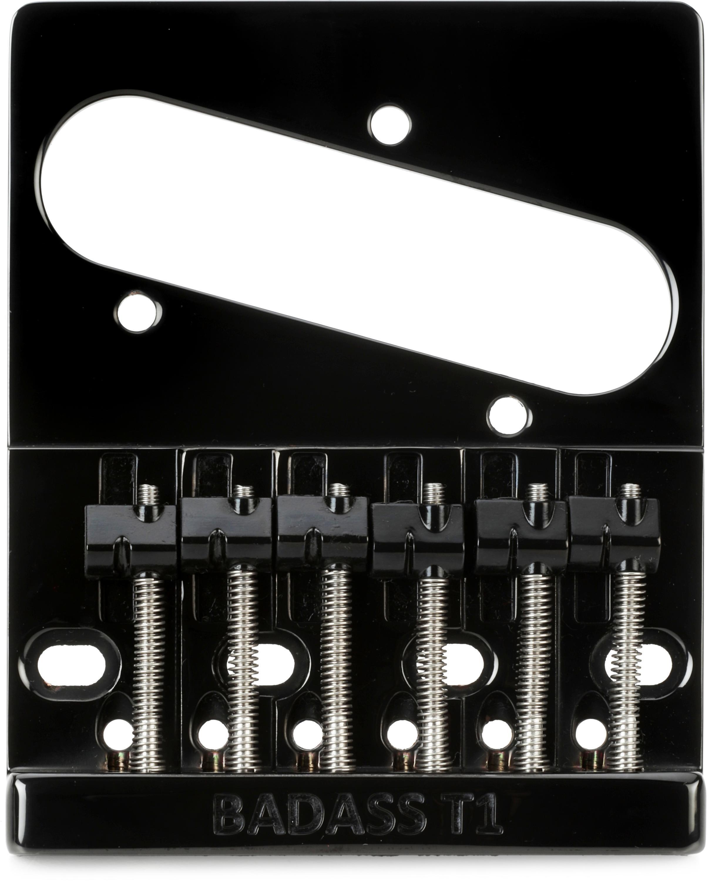 Leo Quan Badass V 5-String High-mass Bass Bridge - Black | Sweetwater