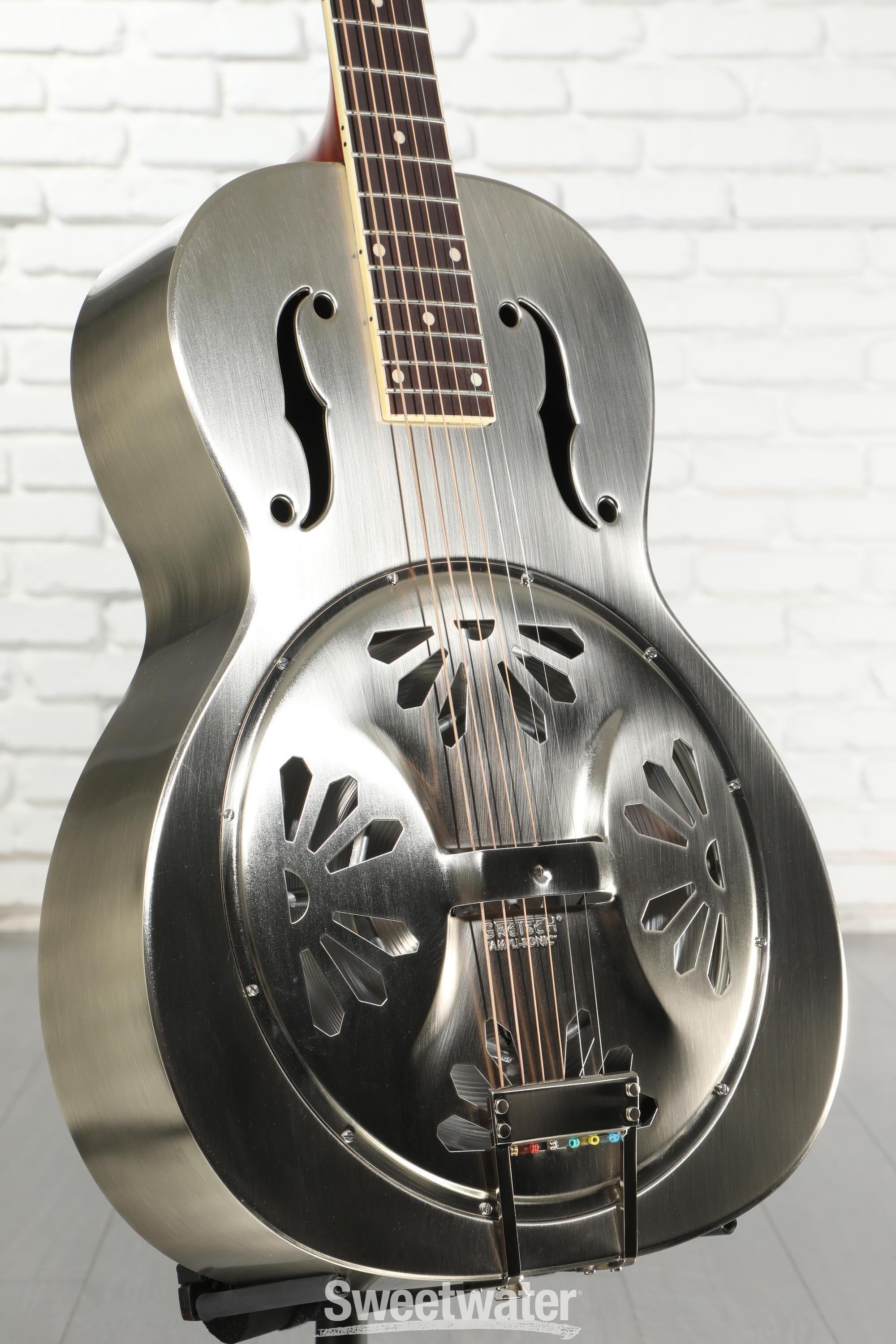 Gretsch G9221 Bobtail Roundneck Resonator - Steel Body, Padauk