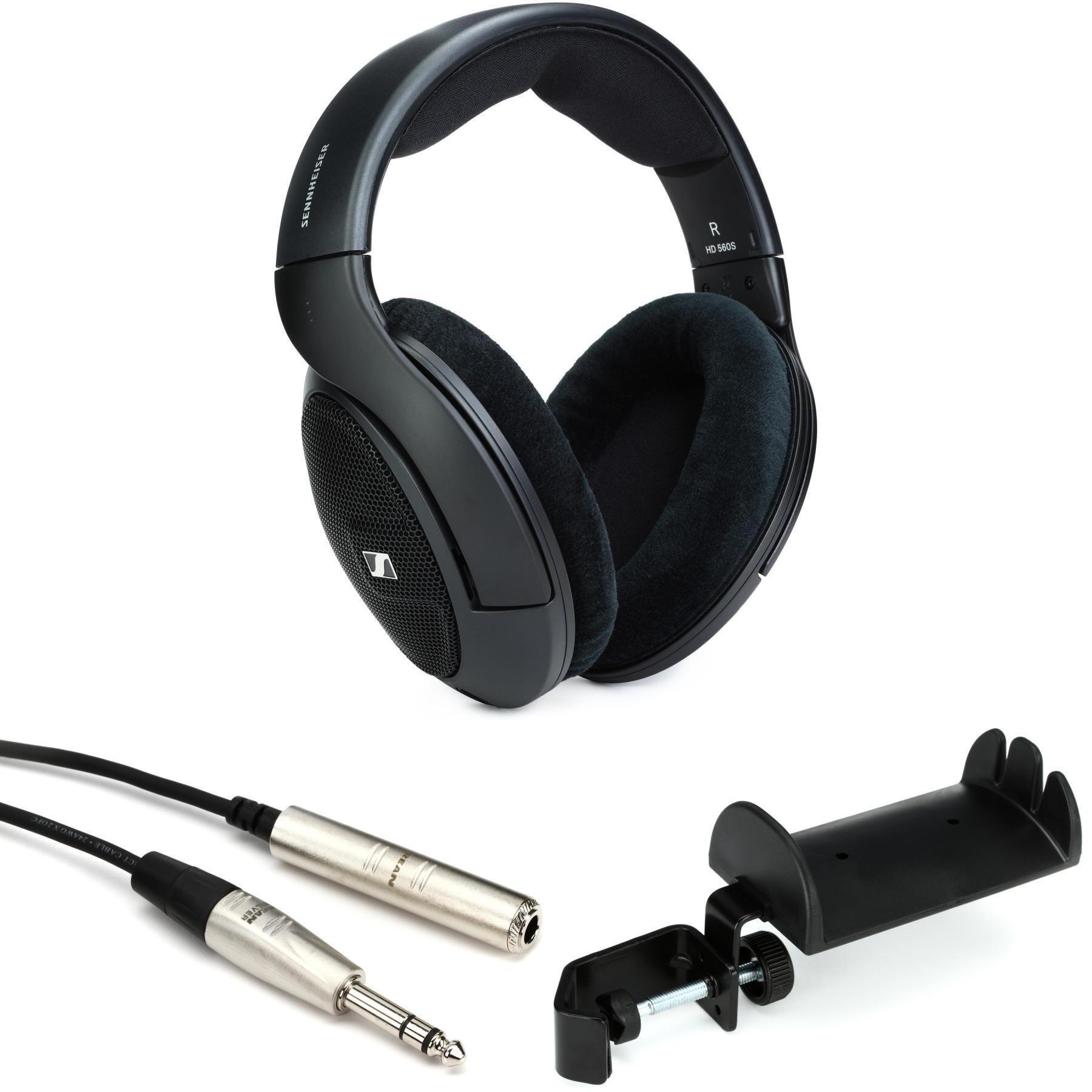 Sennheiser HD 560s Over-The-Ear Audiophile Headphones Neutral Frequency  Response Sound Field Open-Back Earcups Detachable Cable