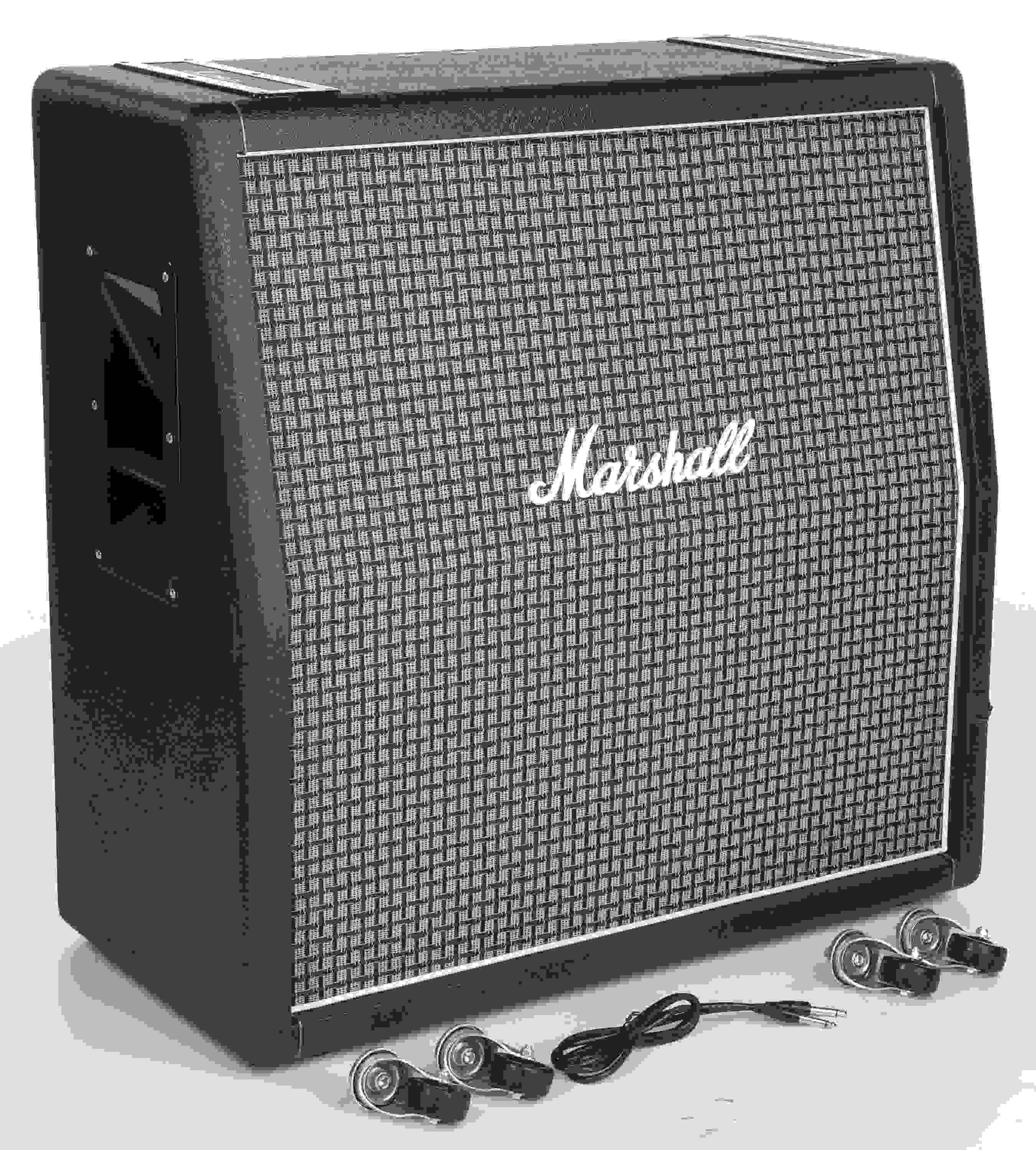 Marshall 1960AX 100-watt 4x12-inch Angled Extension Cabinet with Greenbacks