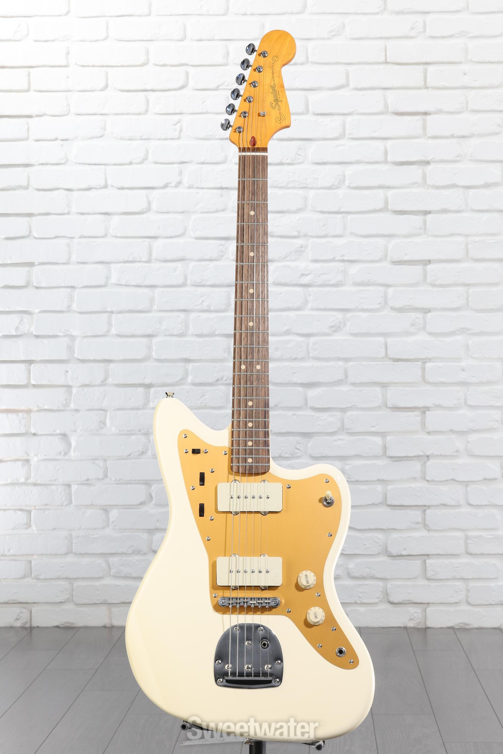 Squier J Mascis Signature Jazzmaster - Vintage White with Indian