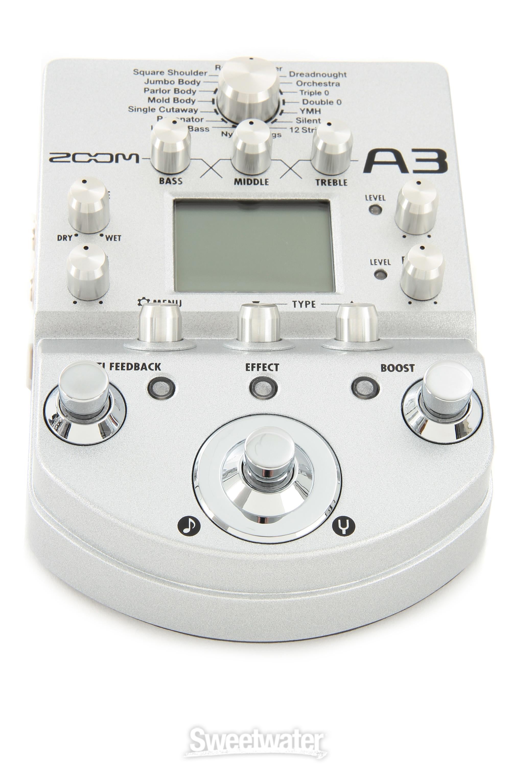 Zoom A3 Acoustic Guitar Preamp and Effects Processor Reviews