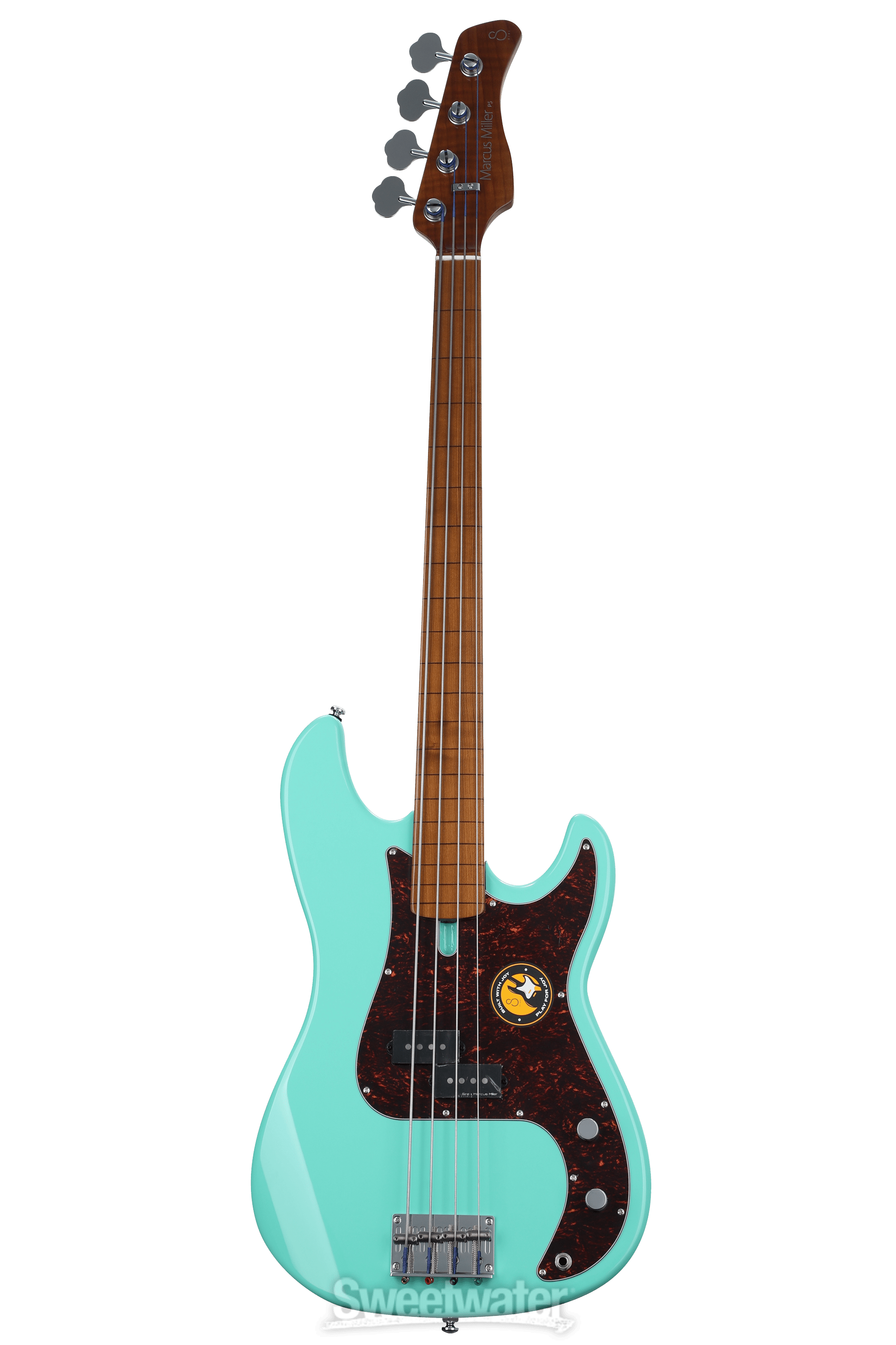 Sire Marcus Miller P5 Alder Fretless 4string Bass Guitar Mild Green