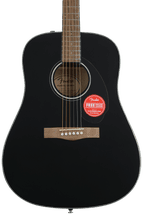 Fender CD-60S Dreadnought Acoustic Guitar - Black | Sweetwater
