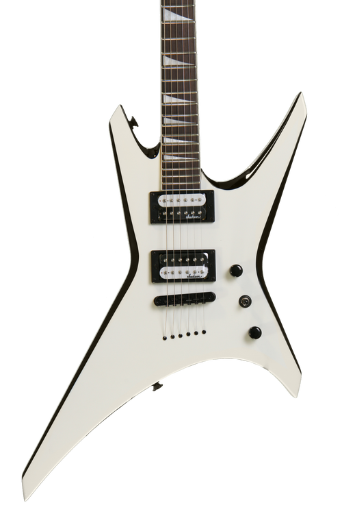 Jackson JS32T Warrior - White with Black Bevels | Sweetwater