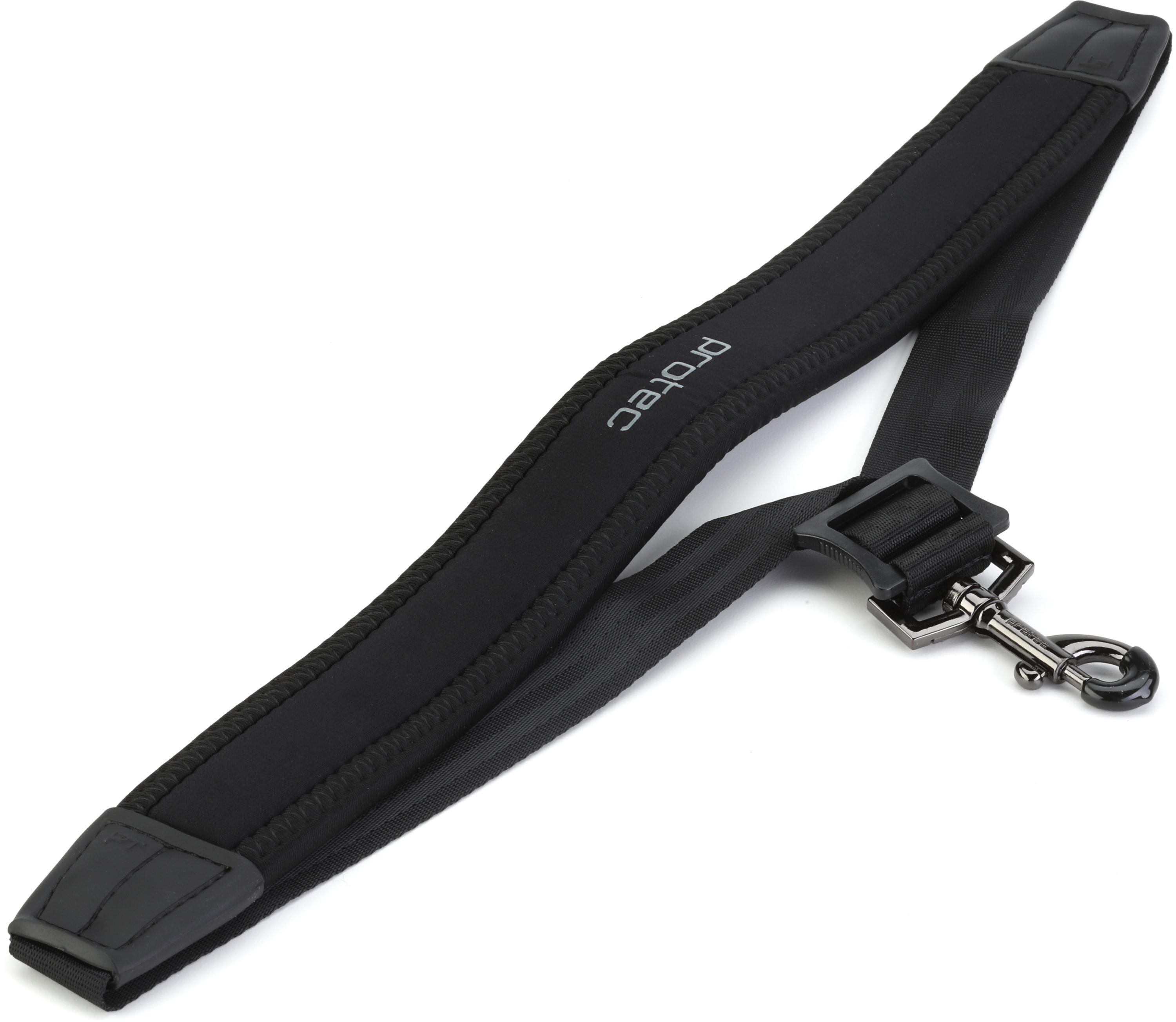 Protec N310M Alto/Tenor Padded Neoprene Saxophone Strap - 22, Metal Hook