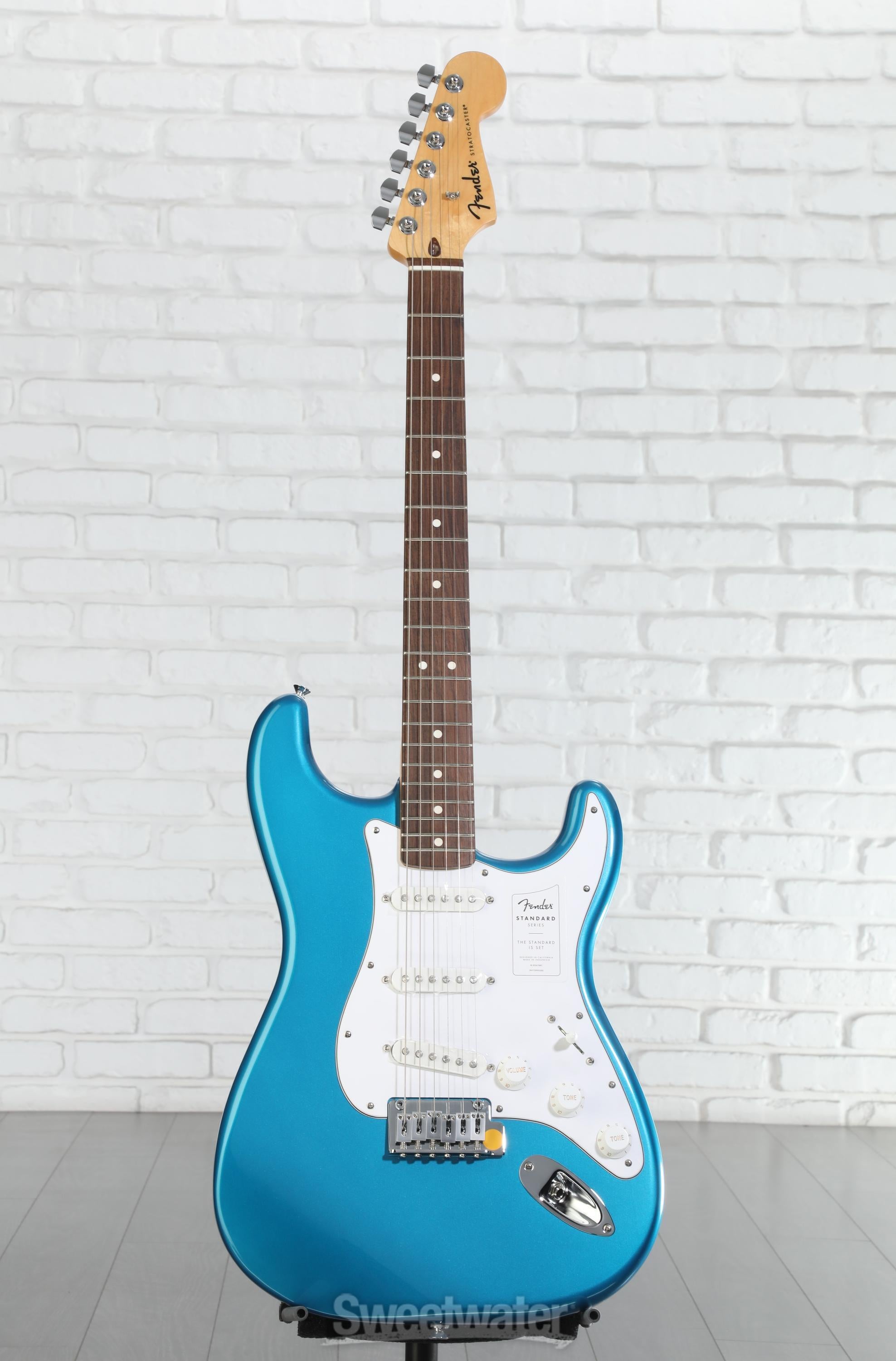 Fender Standard Stratocaster Electric Guitar - Aqua Marine Metal