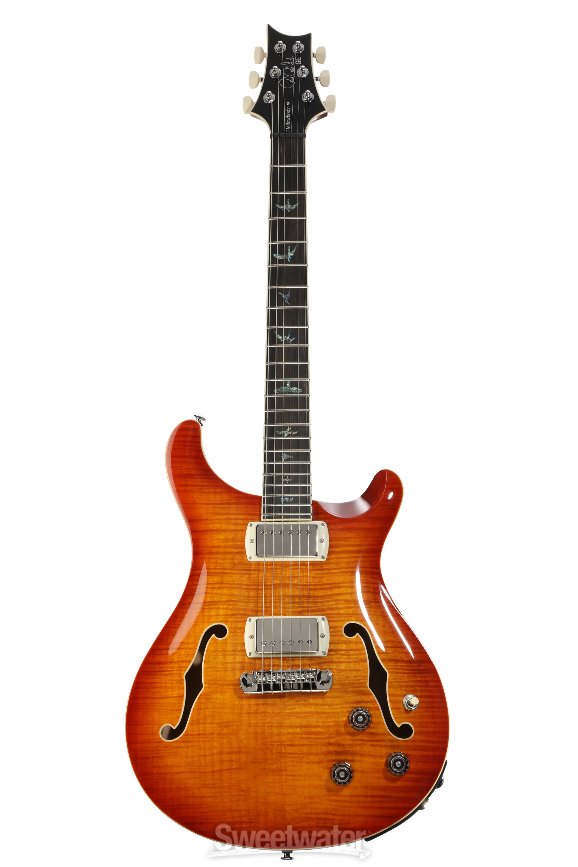 PRS SE Hollowbody II Piezo Electric Guitar - Vintage Sunburst