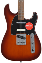 Squier Paranormal Custom Nashville Stratocaster Electric Guitar - Chocolate 2-tone Sunburst
