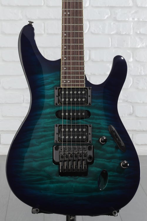 Ibanez S670QM Electric Guitar - Sapphire Blue